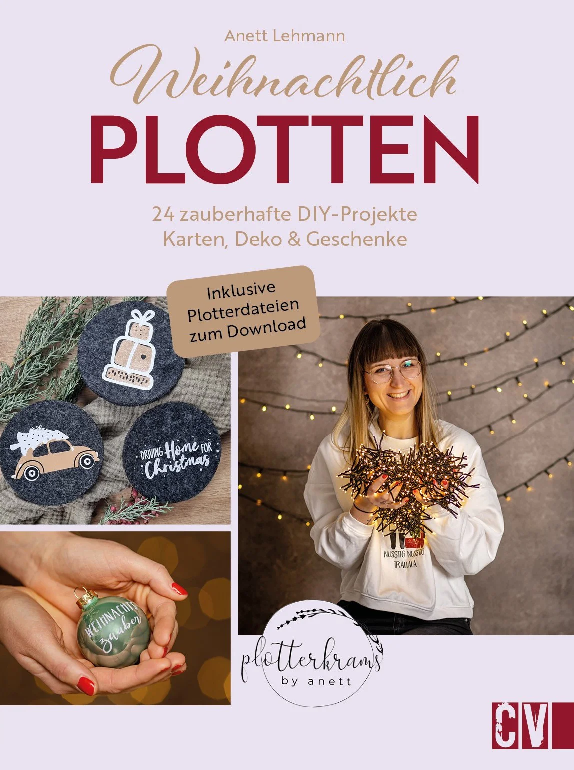 Weihnachtliche DIYs: vielseitige Plotter Ideen rund um Weihnachten Eigene Designs auf das Nikolaussäckchen bringen, Christbaumkugeln selbst gestalten oder einen Pullover als Weihnachtsgeschenk entwerfen: all dies ist einfach umzusetzen. Mit dem Plotter! Haben Sie? Dann fehlen nur noch die Inspiration und hübsche weihnachtliche Motivvorlagen. Diese finden Sie gesammelt in unserem Ideenbuch zum weihnachtlichen Plotten. Ergänzt um praktische Tipps, wie Sie Ihre Designs am besten aufs Objekt bringen, gelingen Geschenkeanhänger, Weinetikett und Co im Handumdrehen und machen Ihre Feiertage zu etwas ganz Besonderem. Jedes Projekt ist mit einfachen Anweisungen und Vorlagen ausgestattet, die Ihnen dabei helfen, eine Vielzahl von weihnachtlichen Motiven zu erstellen. Ob Sie ein Plotterprofi oder ein Anfänger sind, dieses Buch bietet für jeden etwas. Die detaillierten Anweisungen und Schritt-für-Schritt-Anleitungen machen es auch für Plotter-Neulinge einfach, beeindruckende Ergebnisse zu erzielen.Und das Beste daran? Die selbstgemachten Dekorationen sehen nicht nur fantastisch aus, sondern sind auch einzigartig und persönlich. Ihre Freunde und Familie werden begeistert sein! 24 tolle Plotterprojekte von @plotterkrams: geeignet für alle Plottermaschinen (Cricut, Brother, Siser, Silhouette) Self-made-Weihnachtsgeschenke: DIYs selbstgemacht Vielseitig & kreativ: Projekte von Deko über Accessoires hin zu Klamotten Alles wissenswerte übers Plotten in klar verständlichen Anleitungen erklärt