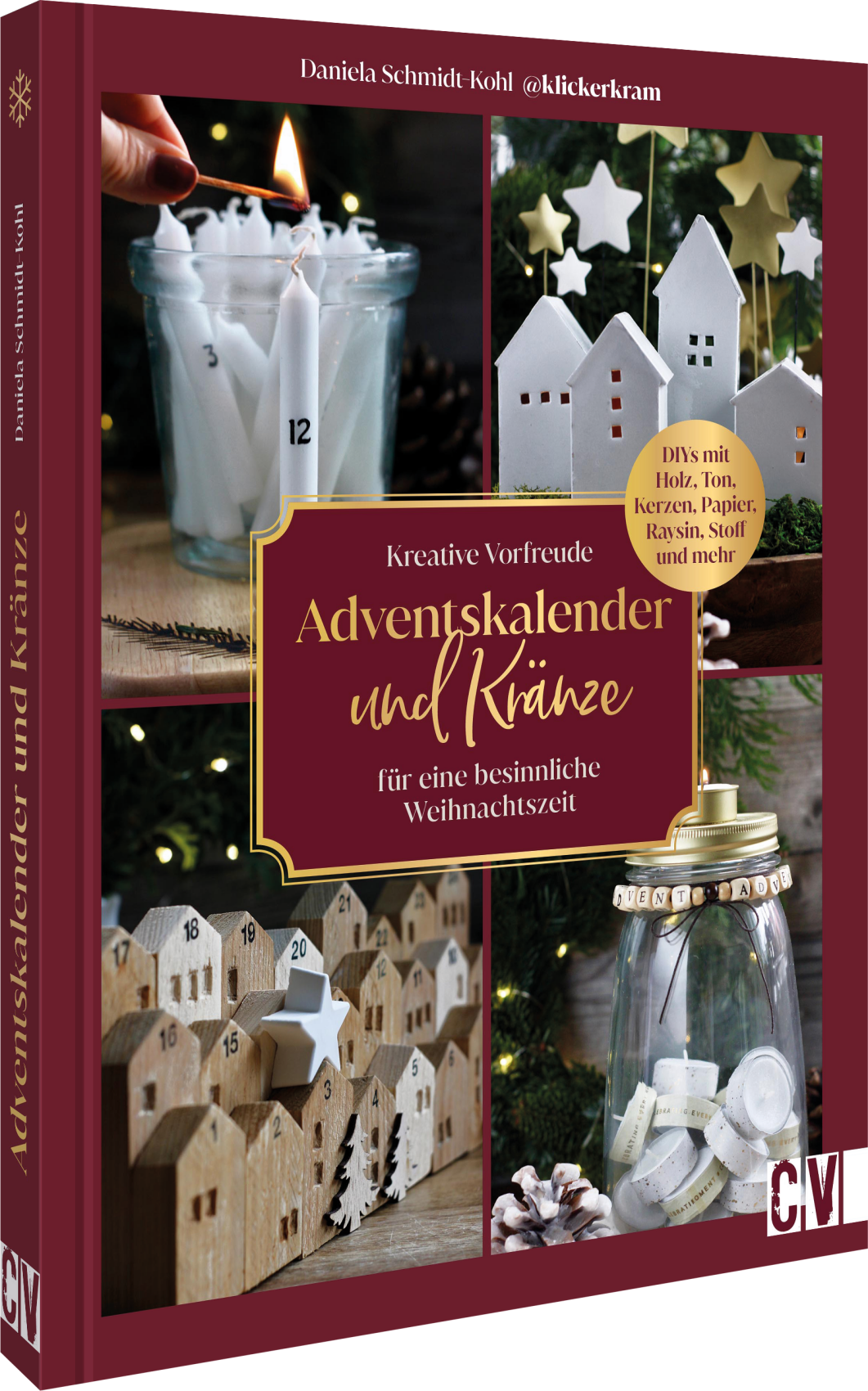 Die schönste Zeit des Jahres beginnt mit liebevoll gestalteten Adventskalendern! Dieses Buch von @Klickerkram inspiriert mit kreativen Ideen aus Ton, Papier, Raysin, Holz und vielen weiteren Materialien. Detaillierte Stepfotos erleichtern das Nachmachen, während stimmungsvolle Moodbilder die Vorfreude wecken. Gestalten Sie einen Adventskalender, der Herzen höherschlagen lässt – für sich selbst oder als besondere Überraschung für andere!