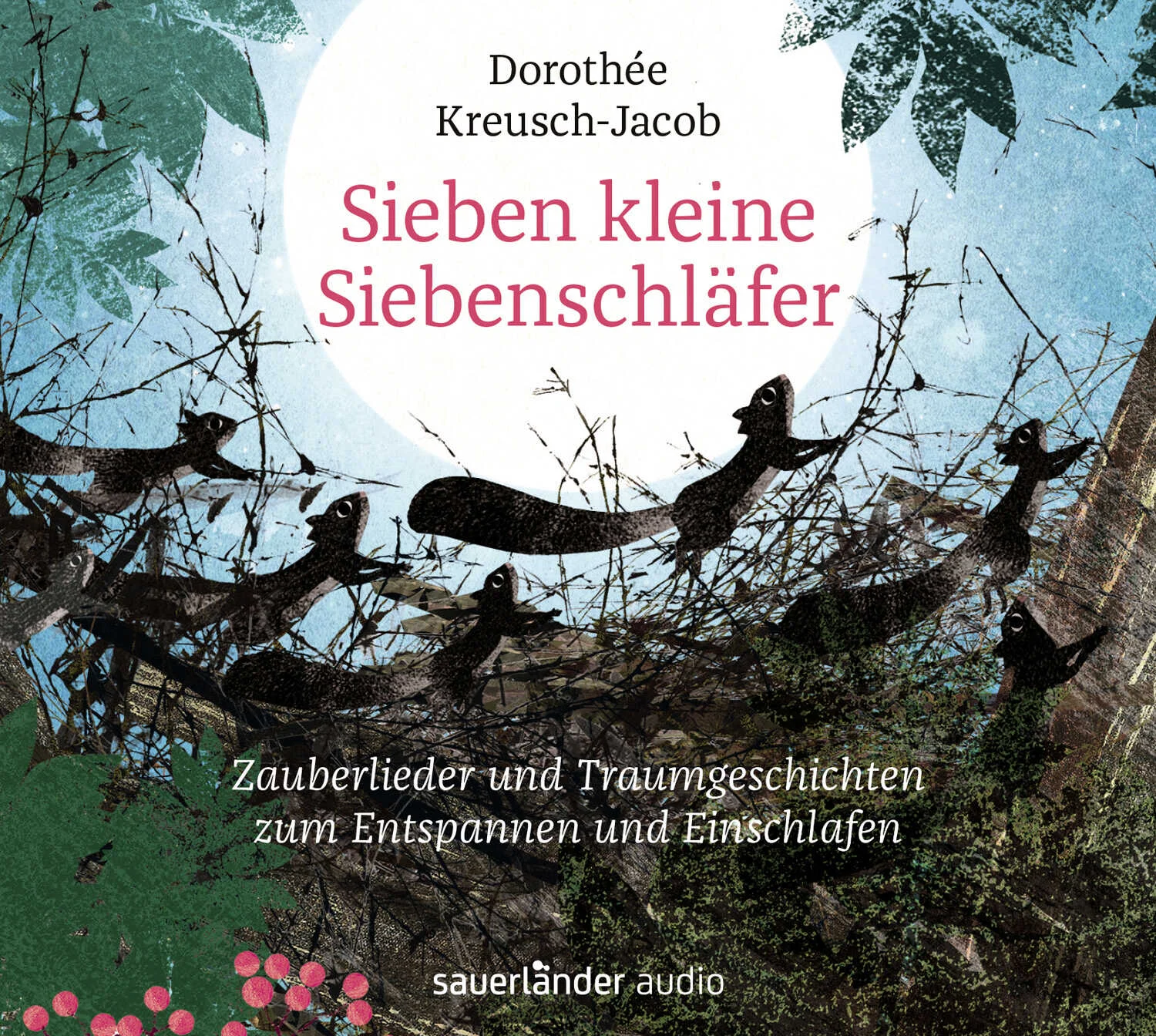 Mit den sieben kleinen Siebenschläfern Fell an Fell im Nest kuscheln. Dem Sternanzündemann zuschauen, wie er Stern für Stern am dunklen Himmel aufleuchten lässt. Im Wolkenboot davon schweben und ein leises Liedchen summen. Sich vom Zauberbaum eine goldene Traumnuss holen. Lauschen, was der kleine Nachtwind flüstert. Nimm dir ein kleines Weilchen Zeit zwischen Tag und Traum. Wunderschöne Klänge und zarte Lieder begleiten dich, lassen dich in deinem Atemrhythmus schaukeln. Kleine Geschichten zum Entspannen öffnen dir das Tor zur Phantasie.Die Liedermacherin und erfahrene Musikpädagogin Dorothée Kreusch-Jacob erzählt malerische Geschichten und bringt ihre schönsten Schlaf- und Traumlieder zum Klingen. Beruhigende Formeln aus dem autogenen Training vertiefen dabei den Atem und fördern einfühlsam die Bereitschaft zum Entspannen und Loslassen. 
