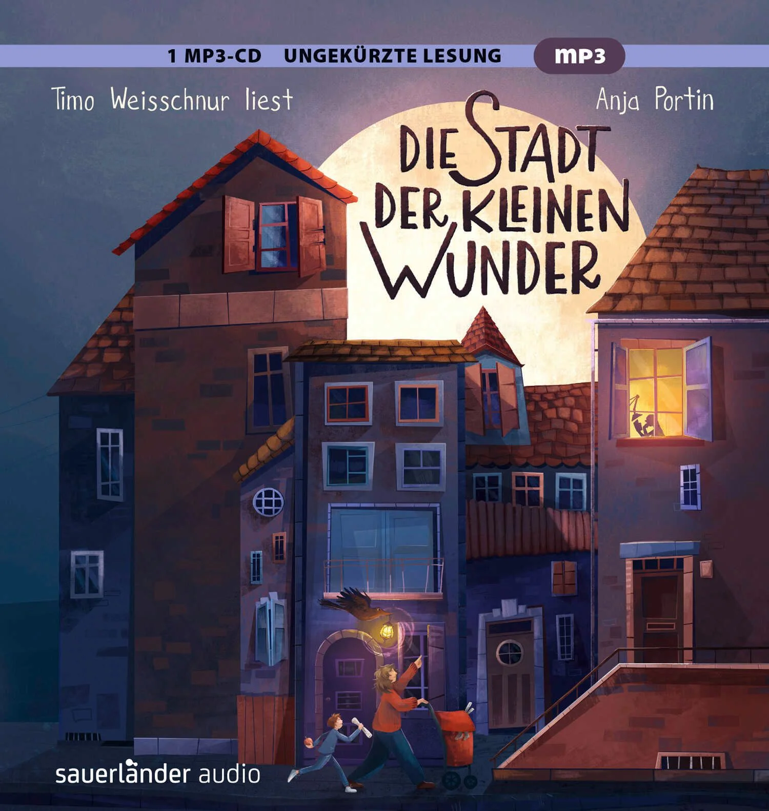 Die Stadt der kleinen WunderEine warmherzige, märchenhafte und unvergessliche Geschichte über Einsamkeit und Freundschaft von Anja Portin. Die Stadt der kleinen Wunder wurde mit dem Finlandia Junior – dem wichtigsten Literaturpreis Finnlands – als bestes finnisches Kinderbuch des Jahres 2020 ausgezeichnet. Mit stimmungsvollen Illustrationen von Jade van der Zalm.Ein herzerwärmendes Abenteuer mit ganz besonderen Held:innen und kleinen WundernDer neunjährige Alfred fühlt sich oft allein. Seine Mutter ist seit langem verschwunden, sein Vater ständig auf Geschäftsreise. Eines Nachts steht jemand vor seiner Tür. Es ist Amanda, eine exzentrische, aber gutherzige Frau, die »vergessenen Kindern« wie Alfred hilft. Alfred darf mit ihr gehen, und zum ersten Mal in seinem Leben fühlt er sich irgendwo zu Hause. In Amandas Haus findet er ein altes Radio und beginnt, Funksprüche für andere einsame Kinder zu machen. Aber wie könnten er und Amanda den Kindern helfen? Und was passiert, wenn Alfreds Vater von seiner Reise zurückkehrt und feststellt, dass sein Sohn verschwunden ist? So beginnt ein unvergessliches Abenteuer, das alles für immer verändern wird.