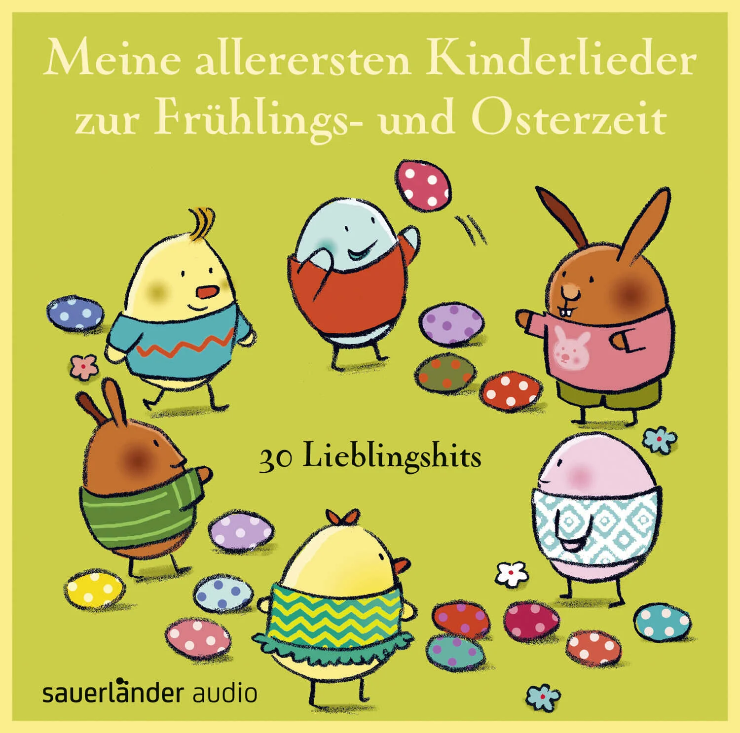 Frisch ins Frühjahr mit einem Strauß voller Lieder!Nach einem langen Winter ist die Sehnsucht groß, dass erste Krokusse sprießen, Vogelgezwitscher am Morgen erklingt und in der Luft die Frische des Frühlings liegt. Und dann gibt es ja auch schon bald das Osterfest mit bunten Eiern, dem Osterhasen und ganz viel Schokolade.Beliebte Kinderliedermacher wie Fredrik Vahle, Rolf Zuckowski, ATZE, Klaus W. Hoffmann, Erwin Grosche, Toni Geiling, die Bambam-Band und Ulrich Steier sowie liebevolle Aufnahmen der schönsten Volkslieder läuten das neue Jahr mit guter Laune ein:Immer wieder kommt ein neuer FrühlingDas EierliedEs tönen die LiederHas, Has, OsterhasAlle Vögel sind schon daZwei verliebte OstereierFrühlingsvogelliedDie RaupeDer Hase AugustinDie VogelhochzeitDer WandererDann endlich ist der Frühling daEin Ei auf einem Löffel saßWir pfeifen ein LiedIm Märzen der BauerDer Hase FlorianLeise zieht durch mein Gemüht … u. v. a.