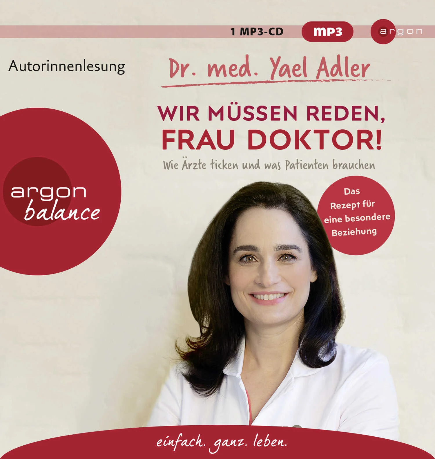 So gelingt die Kommunikation mit Ihrem Arzt»Echte Zuwendung und Vertrauen sind oft wichtiger als High-Tech-Medizin«, sagt Yael Adler. Leider mangelt es in der Arzt-Patienten-Beziehung aber genau daran. Zeitdruck, Fachchinesisch oder fehlende Empathie führen bei uns Patienten häufig zu Frustration und Zweifeln und können im schlimmsten Fall gravierende Folgen für unsere Gesundheit haben. In ihrem neuen Hörbuch zeigt Yael Adler pointiert und anhand zahlreicher Fallgeschichten, welche Typen von Ärzten und Patienten es gibt, wie beide ticken und welche Rollen sie in der Arzt-Patient-Beziehung spielen. Sie verrät, wie eine echte Kommunikation auf Augenhöhe gelingen kann und was es braucht, damit Arzt und Patient zu einem guten und starken Team werden.