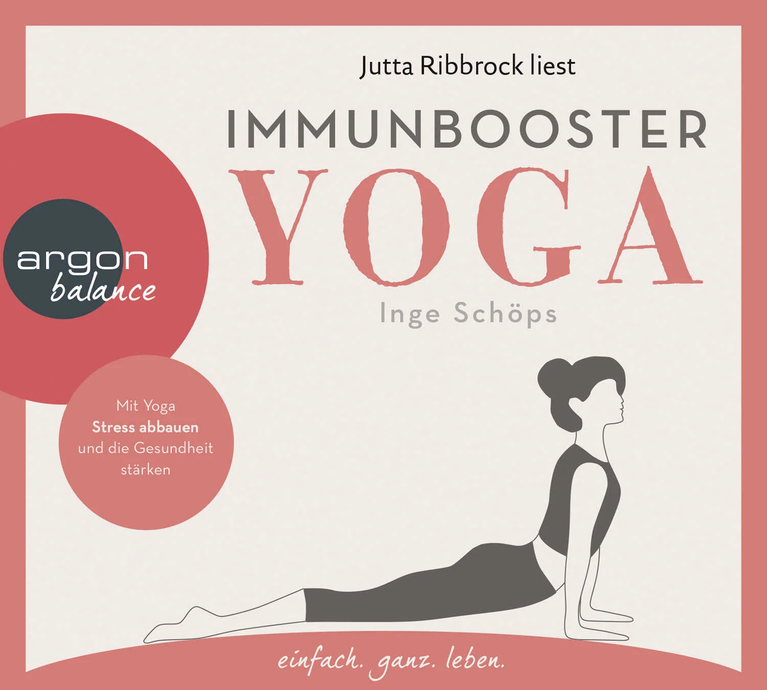 Mit Yoga Stress abbauen und die Gesundheit stärkenYoga wirkt sich positiv auf das Immunsystem aus! Die Yoga-Lehrerin und Bestsellerautorin Inge Schöps beschreibt in diesem kompakten Immunbooster die gesundheitliche Wirkung von Yoga auf unsere Abwehrkräfte. Die Basis dafür liegt im Stressabbau. Unser Immunsystem braucht und bekommt Ruhe dank Yoga. Mit ausgewählten Asanas und Pranayamas zur Stärkung der inneren Abwehrkräfte und anhand eines praktischen Immun-Yoga-Programms zeigt Inge Schöps, wie wir unsere Gesundheit selbst in die Hand nehmen und unser Wohlbefinden gegen äußere Einflüsse schützen.