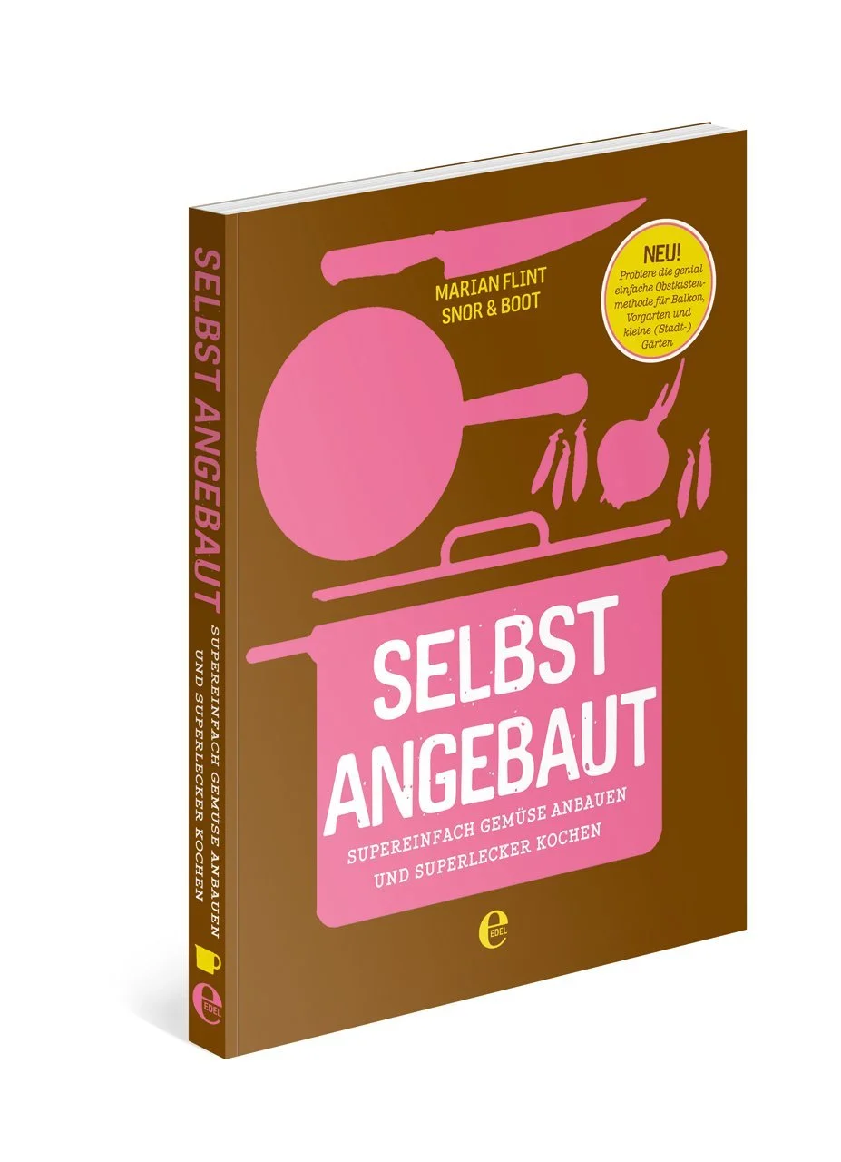 Gemüse ganz leicht selber anbauen auch ohne Garten oder grünen Daumen – Dank der genial-einfachen Obstkistenmethode. Ein paar Obstkisten, etwas Blumenerde und Saatgut reichen völlig. Und für die selbst geernteten Köstlichkeiten gibt es dazu noch vielfältige und leckere Rezepte – von sommerlichen Zucchinispaghetti, knusprige selbstgemachten Kartoffelchips bis hin zu gerösteten grünen Bohnen mit Nüssen. Also: aussäen, wachsen lassen, ernten und … kochen!