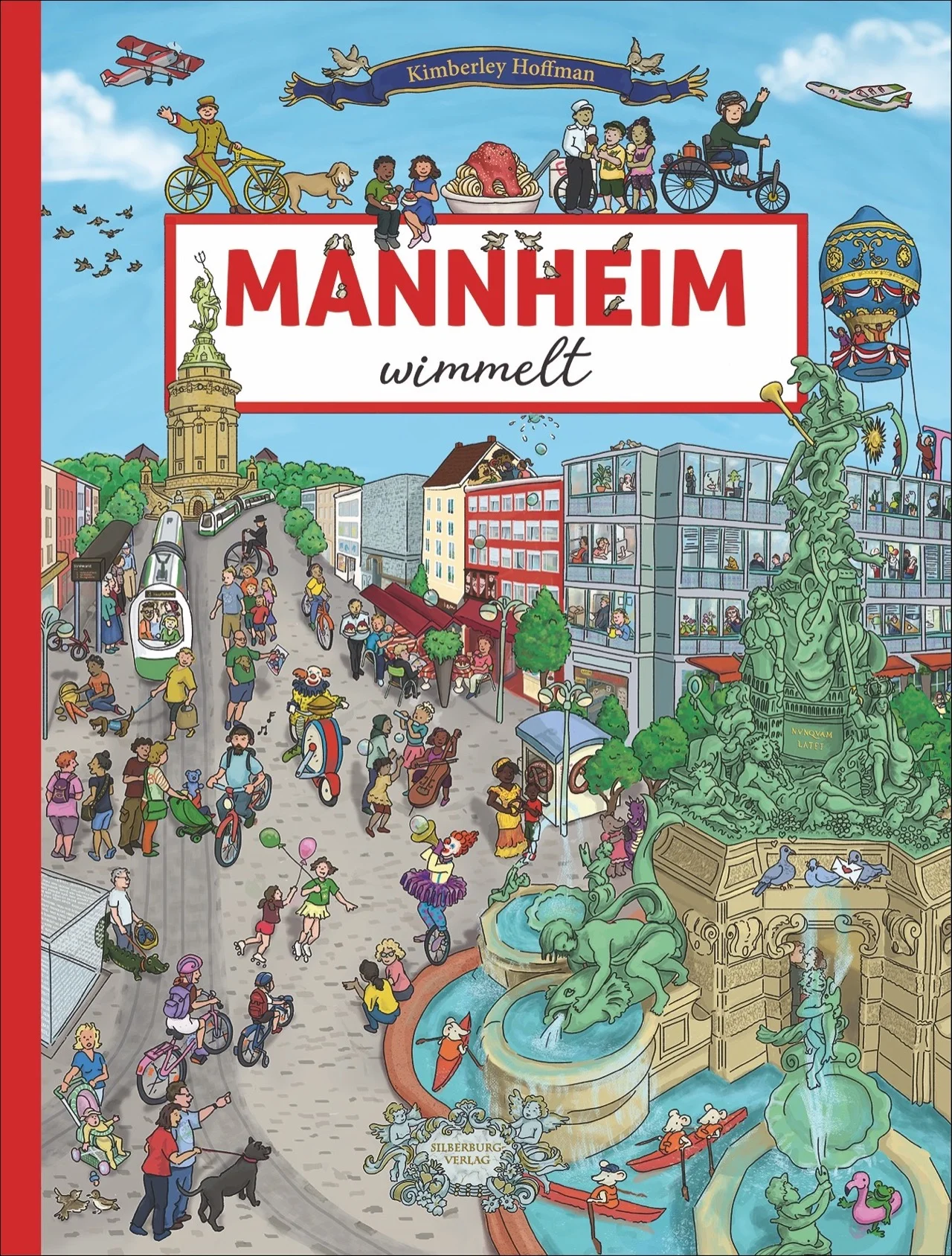 Mit den Kornmäusen unterwegs an den Orten, an denen man in der Quadratestadt Mannheim gewesen sein muss. Schloss und Marktplatz, Friedrichsplatz und Wasserturm – nur einige Orte, an denen es in diesem Buch für die ganze Familie wimmelt. Spielerisch die Stadt entdecken, unterwegs sein mit dem Zeigefinger, Spaßgarantie inklusive.