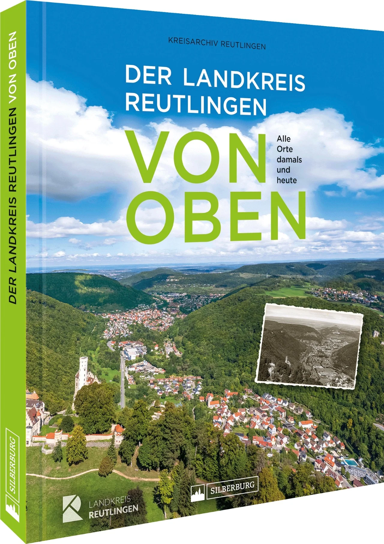 Luftbilder aus dem LandkreisFaszinierende Luftaufnahmen aus vergangenen Tagen dokumentieren im Kontrast zu aktuellen Bildern den Wandel des Landkreises Reutlingen. Alle Orte und Gemeinden des Kreises am Fuße der schwäbischen Alb lassen sich aus der Vogelperspektive ganz neu entdecken. In der direkten Gegenüberstellung historischer und heutiger Luftbilder treten das Wachstum und die Veränderungen besonders deutlich hervor.