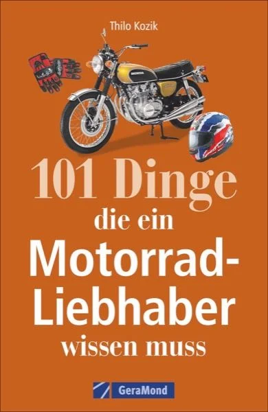 Kawasaki oder Yamaha? Harley-Davidson oder Triumph? BMW oder Moto Guzzi? Egal, von welchem Hersteller Ihr Bike ist: Mit diesem Motorrad-Handbuch liegen Sie immer richtig. 101 Fakten rund um Ihr liebstes Hobby! Wir klären Weltanschauungen wie „Kette oder Kardan?“, „Customized oder selbst getuned?“, wir kennen alle berühmten Scheunenfunde, haben erprobte Mitfahrertipps für die Sozia und wissen, wie man sein Bike zur Saisonpause richtig einmottet.