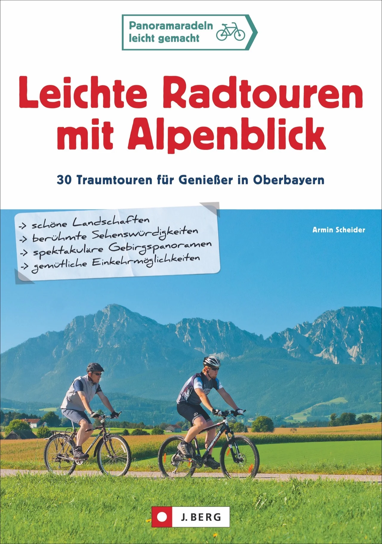 Sie radeln gerne genüsslich und erfreuen sich lieber an der schönen Landschaft als an der übertriebenen Steigung? Dann kommen Sie jetzt auf Ihre Kosten: mit diesem Radführer und seinen 30 leichten Touren zu besonders schönen Zielen im Alpenvorland. Sie führen durch Parklandschaften, zu Gebirgspanoramen, entlang an Flüssen und Seen und geben zahlreiche Tipps zu Einkehr-, Bade- oder Besichtigungsmöglichkeiten.