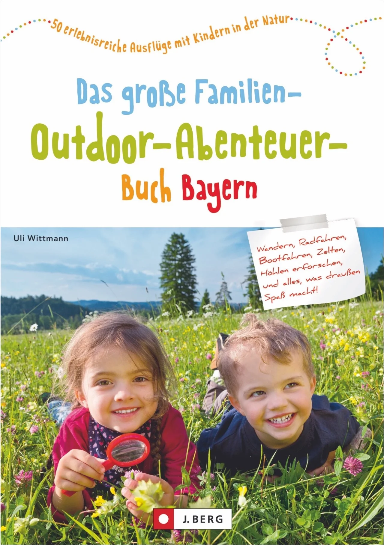 Endlich gibt es ihn: den Freizeitführer für Kinder mit tollen Abenteuern in Bayern, der auf die Bedürfnisse von Familien eingeht. Dieses Abenteuer-Handbuch ist vollgepackt mit Infos zu Touren, Ausrüstung und kindgerechten Natur-Aktivitäten, Erlebniswandern mit Kindern, Basteln mit Naturmaterialien, Packlisten und Praxistipps. Ob mit Kanu, Fahrrad, zu Fuß, über oder unter der Erde: So wird Outdoor zum unvergesslichen Familienerlebnis in Bayern.