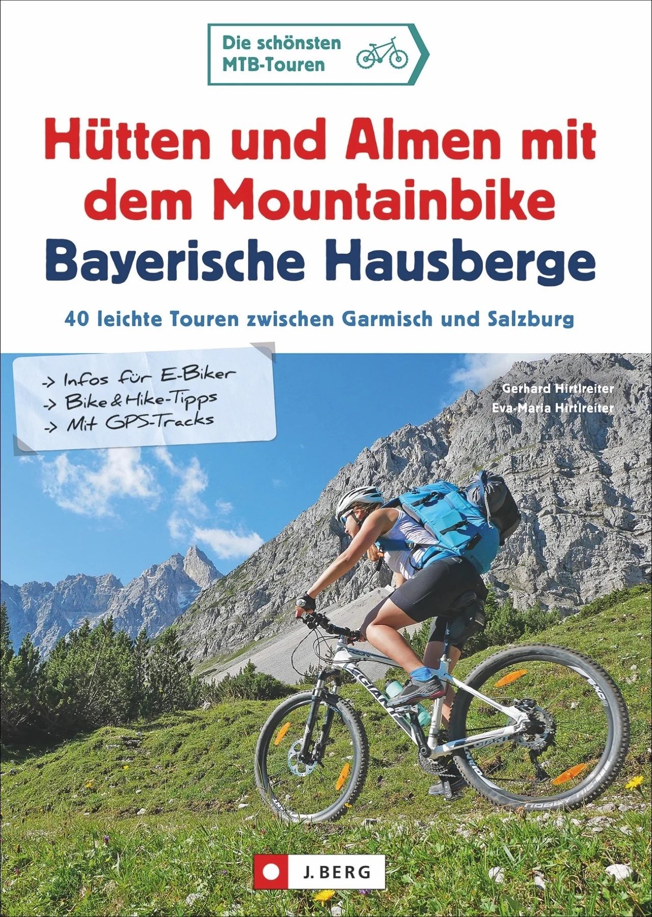 Gibt es etwas Schöneres als eine Mountainbiketour mit Einkehr? Schmeckt doch das Weißbier auf der Hüttenterrasse am besten, wenn man es sich verdient hat. Eva-Maria und Gerhard Hirtlreiter bringen Sie mit 40 leichten bis mittelschweren Touren zu urigen Hütten und Almen zwischen Garmisch und Salzburg auf den richtigen Geschmack – egal, ob Sie mit dem Mountainbike oder dem E-Mountainbike unterwegs sind.