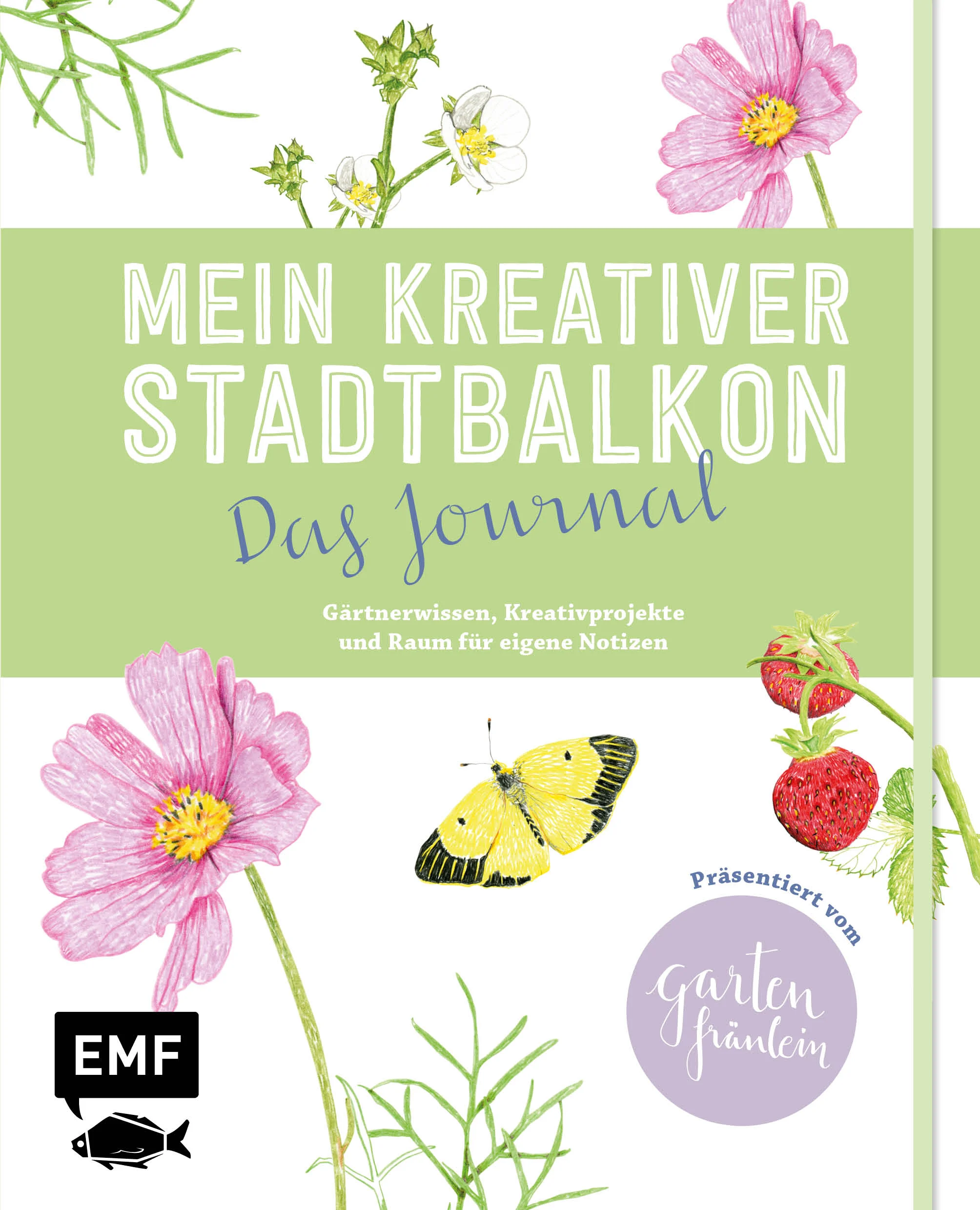 Es gibt Neues vom „Garten Fräulein“ Silvia Appel! Nach dem Erfolg ihres „Kreativen Stadtbalkons“ nimmt sie die Leser in dem liebevoll illustrierten Journal mit durchs Balkongartenjahr. Der Leser bekommt nicht nur praktisches Gärtnerwissen und Pflanzenporträts an die Hand, sondern kann mit jeder Menge Kreativprojekten seinen Balkon in ein Outdoor-Wohnzimmer verwandeln. Mit leckeren Rezepten werden selbst gezogene Gemüse und Kräuter genossen! Platz und Inspiration für eigene Notizen, Pläne und Gedanken gibt es selbstverständlich auch. Das Balkongartenjahr kann starten!