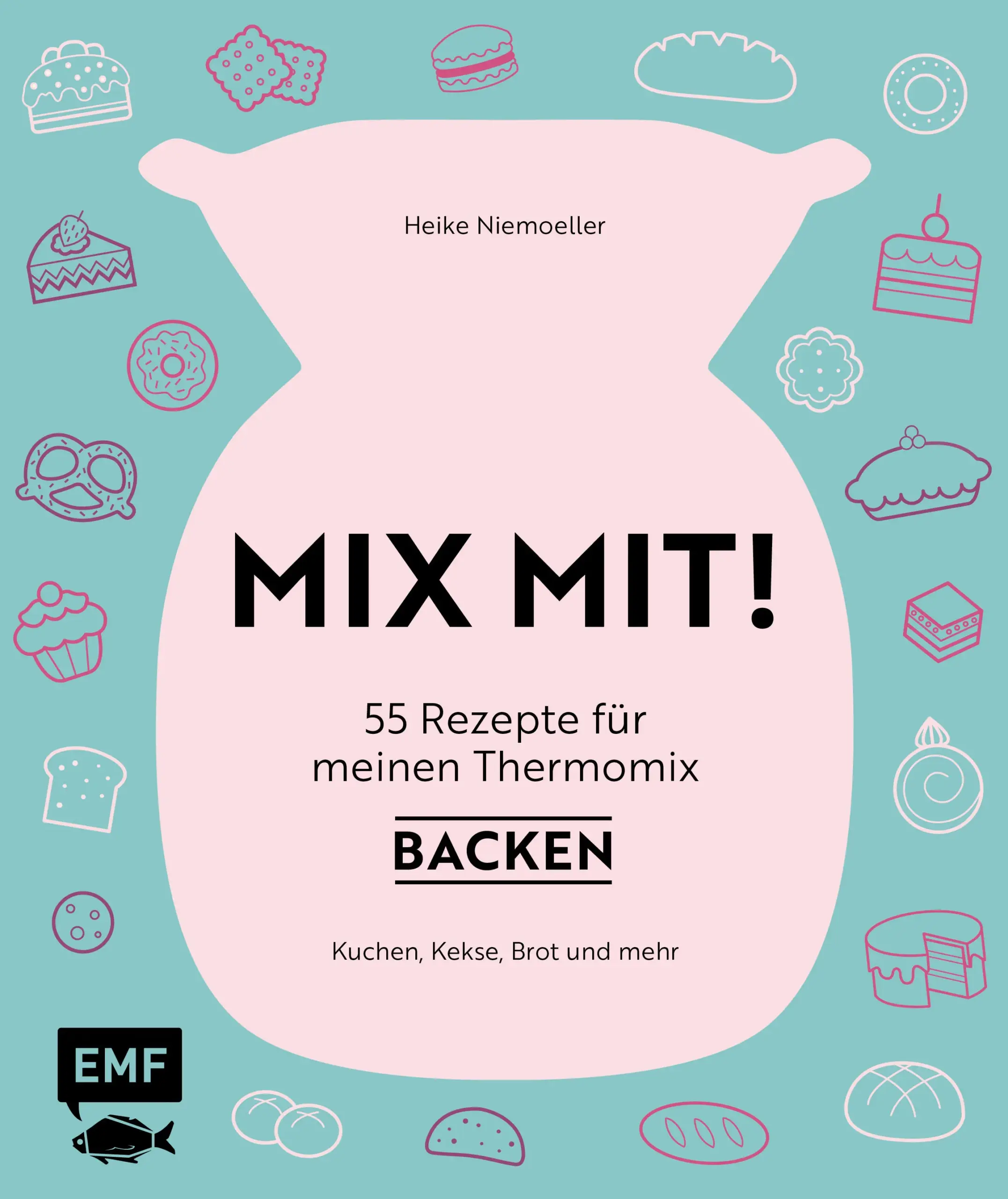 Fix gemixt mit der Thermo-Küchenmaschine – Die erfolgreiche Mix Mit-Reihe mit leckeren Rezepten für die ganze Familie geht weiter! Heike Niemöller hat 55 Rezepte für Kuchen, Kekse, Brot und Brötchen zusammengestellt, denn besonders für die Herstellung von Teig ist die Thermo-Küchenmaschine besonders gut geeignet. Neben klassischen Rezepten wie Hefezopf, Laugengebäck und Dinkelbrötchen gibt es auch Inspirationen für Grapefruit-Mohn-Donuts, Focaccia und Kurkuma-Kuchen. Sie gibt außerdem hilfreiche Tipps und wichtige Infos zum Backen mit der Thermo-Küchenmaschine.