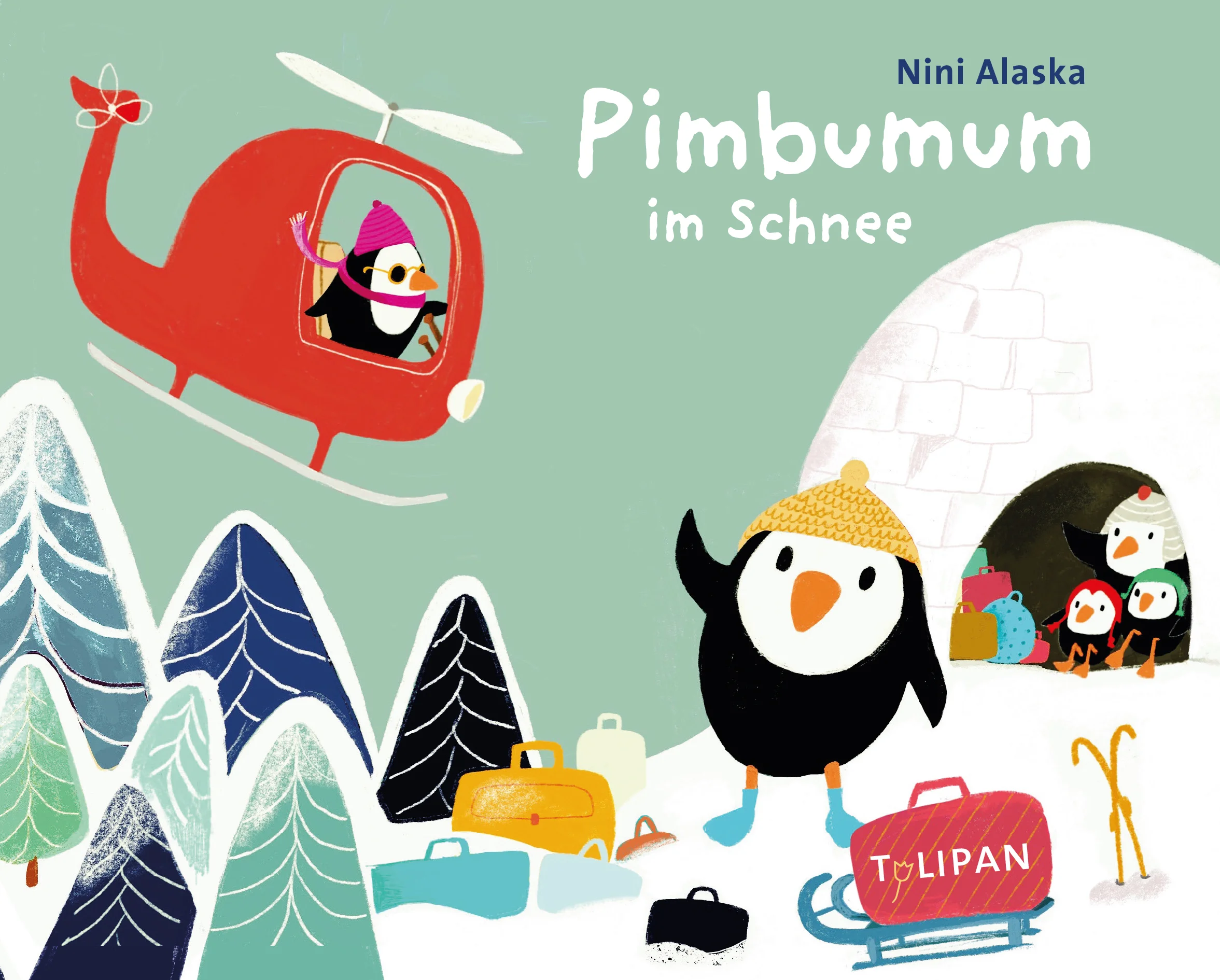 Endlich Winter! Und Pimbumum ist wieder unterwegs. Gemeinsam mit seiner Familie und vielen Koffern geht es dieses Mal in die Berge. Dort machen sie alles, was Spaß bringt: Ski fahren, ein Iglu bauen, in dem sie übernachten, im Schnee herumtoben. Doch natürlich läuft auch bei dieser Reise nicht alles nach Plan: Pimbumum, seine Geschwister und Papa kugeln beim Toben aus Versehen hinunter ins Tal. Zum Glück ist keiner verletzt, aber wie kommen sie jetzt den steilen Berg wieder hoch? Da hat Mama eine Spitzenidee ...Ausstattung: durchgehend farbig illustriert