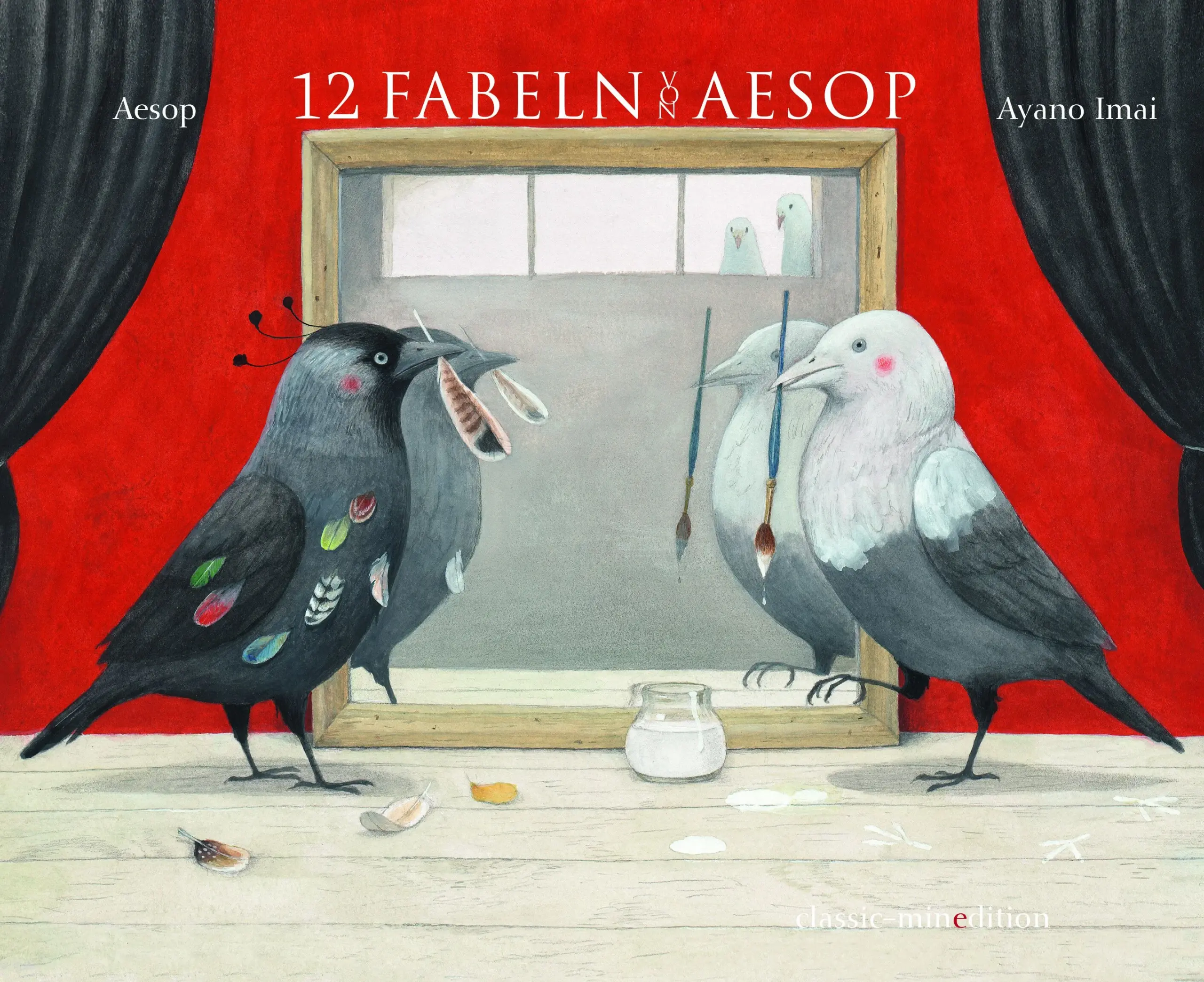 Dass Ayano Imais wunderbar leichten und doch ausdrucksstarken Illustrationen sehr gut zu den Fabeln von Aesop passen, wissen wir bereits seit dem minedtion-Bilderbuch 