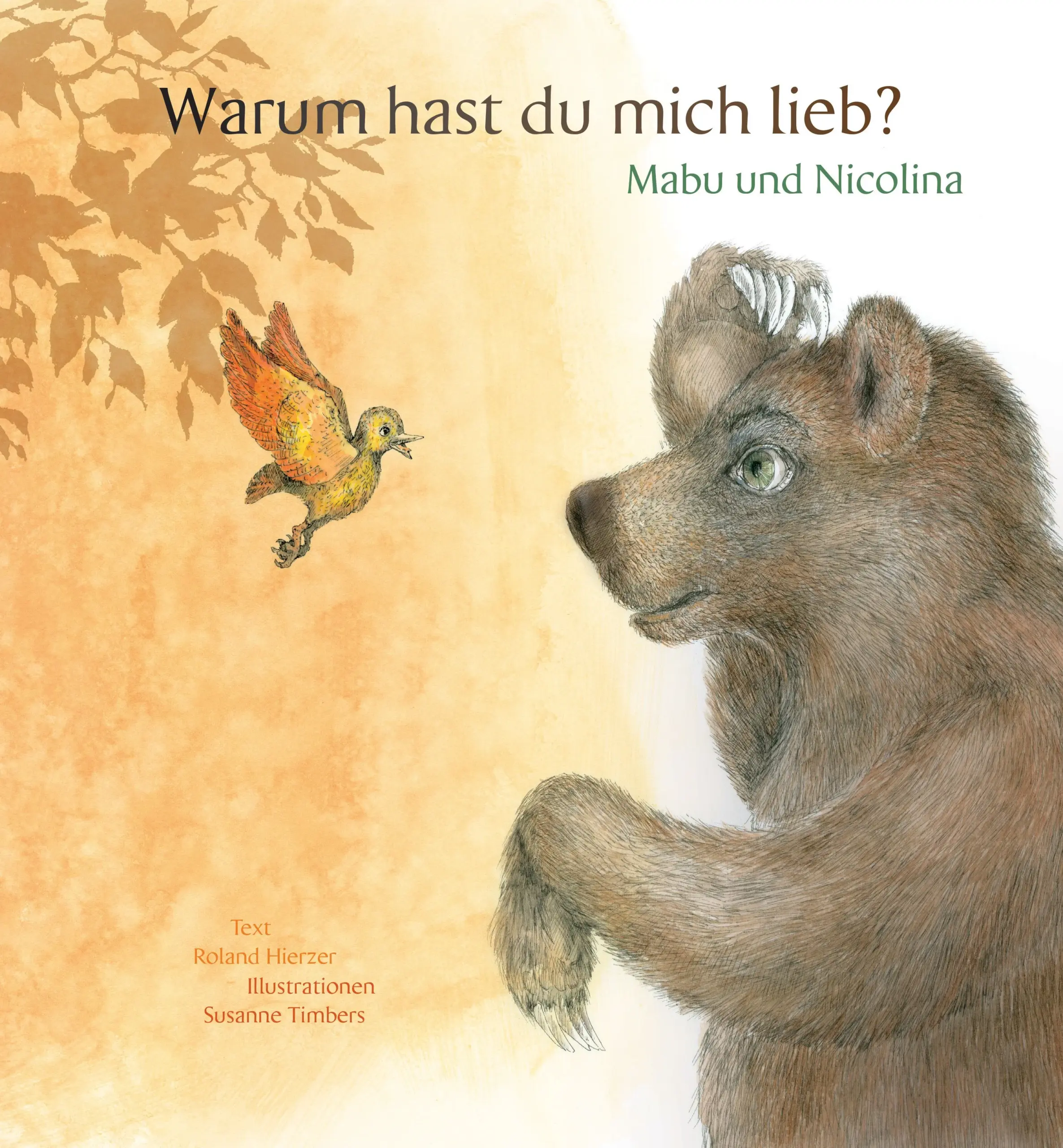 Mabu ist ein Bär, Nicolina ist ein kleiner Vogel. Die beiden lieben einander über die Maßen. Nicolina will dahinterkommen, warum der Bär so sehr in sie vernarrt ist. Nach und nach lässt sie alles weg, was Mabu so sehr an ihr mag. Das ändert aber rein gar nichts an seiner Zuneigung zu ihr. Nicolina findet schließlich heraus, dass der Bär sie einfach liebt, weil sie genau so ist, wie sie ist.