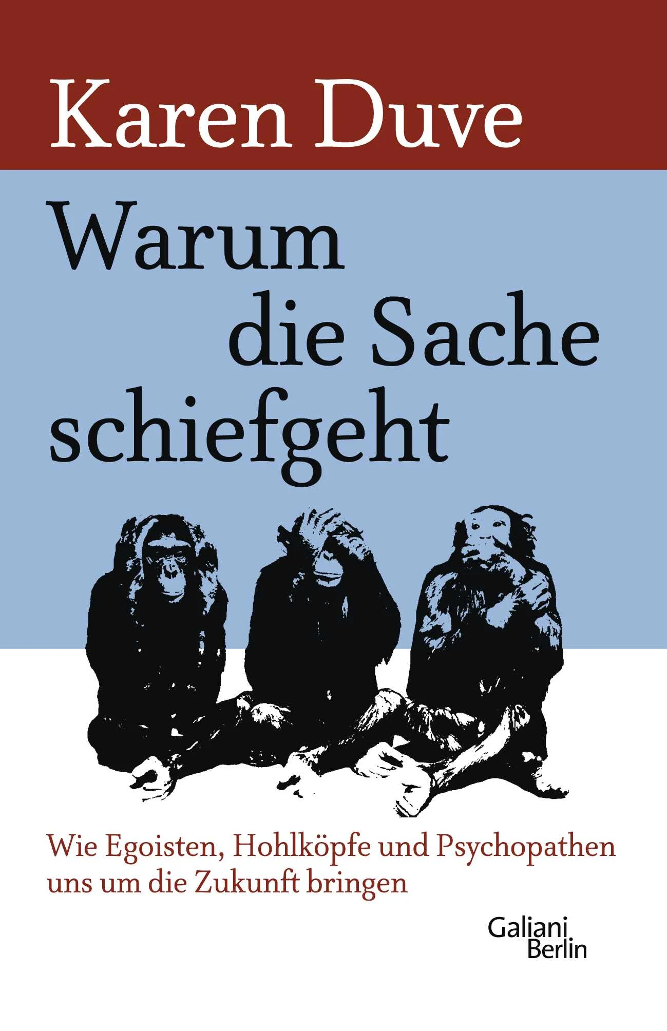 Karen Duves furioser Essay über eine Menschheit, die dabei ist, sich selbst abzuschaffen.Ohne Frage: Wir stehen näher am globalen Kollaps als die meisten glauben. Weiteres Wirtschaftswachstum wird in den nächsten Jahren vielleicht noch zu mehr Wohlstand führen, längerfristig aber nur zu mehr Müll, mehr Hunger, mehr Tornados, mehr Dürrekatastrophen und mehr Überschwemmungen. Sehr viel mehr Überschwemmungen.Überleben ODER Beibehaltung des jetzigen Lebensstils – das ist der Entscheidungsradius, in dem wir uns bewegen. Schade nur, dass in Politik und Wirtschaft immer noch meist diejenigen das Sagen haben, die am allerwenigsten dazu geeignet sind. In ihre Positionen sind sie gekommen, weil sie Eigenschaften besitzen, die sich bei genauerer Betrachtung auch für eine Verbrecherlauf bahn eignen: Knallhartes Durchsetzungsvermögen, Risikobereitschaft, Selbstvertrauen und unbegrenzte Einsatzbereitschaft. Nette, verantwortungsvolle und sozial funktionierende Menschen schaffen es meist gar nicht erst bis in die Führungsetagen. Das ist ein Problem.Solange der technische Fortschritt und das Bankenwesen bloß ein überschaubares Maß an destruktiven Möglichkeiten boten, war es ein überschaubares Problem. In Zeiten von Klimawandel, Artensterben, Atombomben, Überbevölkerung, multiresistenten Keimen und unregulierten Finanzmärkten ist es eine Katastrophe.Karen Duve haut auf den Tisch und ihrem Leser die Fakten um die Ohren, die nicht nur zeigen, wie viel mehr in der hunderttausendjährigen Menschheitsgeschichte drin gewesen wäre, sondern auch, dass kurz vor zwölf endlich mal die anderen dran sein sollten.