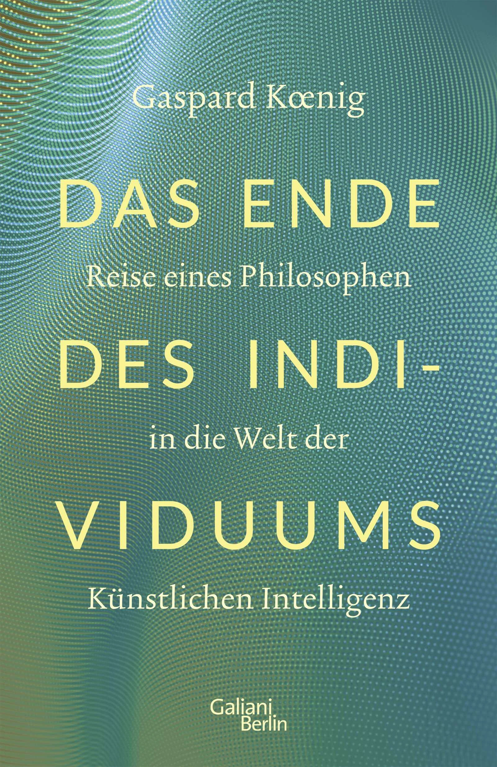 Das Ende des Individuums – Eine philosophische Weltreise zur Zukunft der Künstlichen IntelligenzWie steht es um die Zukunft im Zeitalter der Künstlichen Intelligenz? Der Philosoph Gaspard Koenig begibt sich auf eine faszinierende Weltreise, um Antworten zu finden. In über 120 Gesprächen mit Experten aus Wissenschaft, Politik, Wirtschaft und Gesellschaft lotet er die Möglichkeiten und Grenzen der KI aus. Dabei geht es ihm vor allem um die Frage, was den freien Willen und die Werte der Aufklärung bedroht – und wie wir dem Ende des Individuums entgegentreten können.KI durchdringt längst unseren Alltag, von Navigations-Apps bis hin zu personalisierten Empfehlungen. Doch während sie unser Leben vereinfacht, wirft sie auch grundlegende Fragen auf: Wird ein Computer meine Arbeit übernehmen? Wer haftet für die Entscheidungen der Maschine? Wieso klicken wir so oft auf »Akzeptieren«?Koenig geht es nicht um die Technologie selbst, sondern um ihre Auswirkungen auf den Menschen. Mit scharfsinnigen Beobachtungen und klugen Analysen skizziert er eine Politik, die dem Ende des freien Willens entgegenwirken kann. Das Ende des Individuums ist ein leidenschaftliches Plädoyer für humanistische Werte im digitalen Zeitalter.