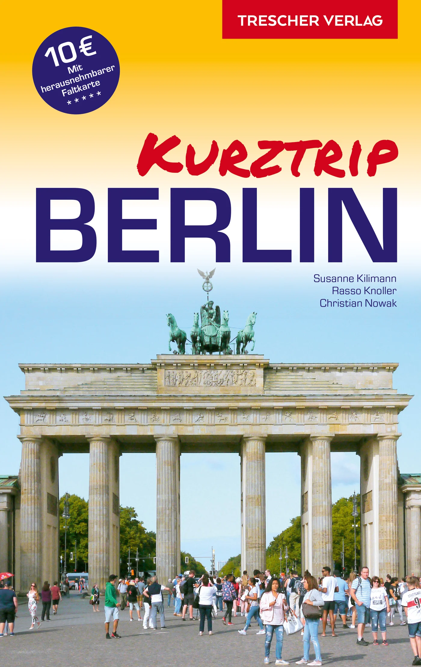 Die wichtigsten Sehenswürdigkeiten, 220 Seiten, herausnehmbare Faltkarte Routentipps für einen, zwei oder drei Tage in Berlin City West, Potsdamer Platz, Alexanderplatz, Berliner Kieze, Museen, Kultur Tipps des Berliner Autorenteams: die besten Restaurants, Hotels und Bars Zahlreiche praktische Hinweise und Adressen, 18 Detailkarten, 150 Fotos - - - Berlin ist immer eine Reise wert – auch eine kurze. Der Reiseführer Kurztrip Berlin, im Trescher Verlag in dritter, aktualisierter und erweiterter Auflage 2021 erschienen, richtet sich besonders an Touristen, die eine Wochenend- oder Kurzreise in die Hauptstadt planen. Die Autoren leben seit langem in Berlin und stellen die Hauptsehenswürdigkeiten detailliert und kenntnisreich vor. Spaziergänge führen durch Mitte mit dem Brandenburger Tor, der Museumsinsel, dem Gendarmenmarkt und Alexanderplatz, zum Potsdamer Platz, durch das Regierungsviertel sowie durch die City West: Tiergarten und Charlottenburg mit dem Kurfürstendamm, dem Zoo und dem Schloss Charlottenburg. Die Highlights der Berliner Kieze Prenzlauer Berg, Friedrichshain, Kreuzberg und Neukölln werden ebenfalls vorgestellt. Vorschläge für einen, zwei oder drei Tage Urlaub helfen bei der Reisevorbereitung. Und wer länger bleibt, findet Anregungen für Ausflüge zu Sehenswürdigkeiten in den Bezirken außerhalb der City, etwa zur Gedenkstätte Berliner Mauer oder an den Wannsee, sowie nach Potsdam. Zahlreiche Hintergrundinformationen zu Geschichte, Kunst und Kultur sowie viele Fotos stimmen auf den Städtetrip ein. Eine große herausnehmbare Faltkarte mit Register für die wichtigsten Sehenswürdigkeiten und Straßen und einem aktuellen Netzplan der Berliner U- und S-Bahnen sowie detaillierte Karten im Innenteil geben eine sichere Orientierung. Praktische Reisetipps zum Nahverkehr, zu Unterkünften, Nachtleben, Museen, Shopping und Veranstaltungen bieten vielfältige Anregungen zum Entdecken der Stadt an Spree und Havel. Persönliche Empfehlungen der Autoren führen zu den schönsten Bars, Hotels, Restaurants, Museen und Aussichtspunkten. >>> Weitere Reiseführer zu Berlin und Brandenburg finden Sie auf der Website des Trescher Verlags