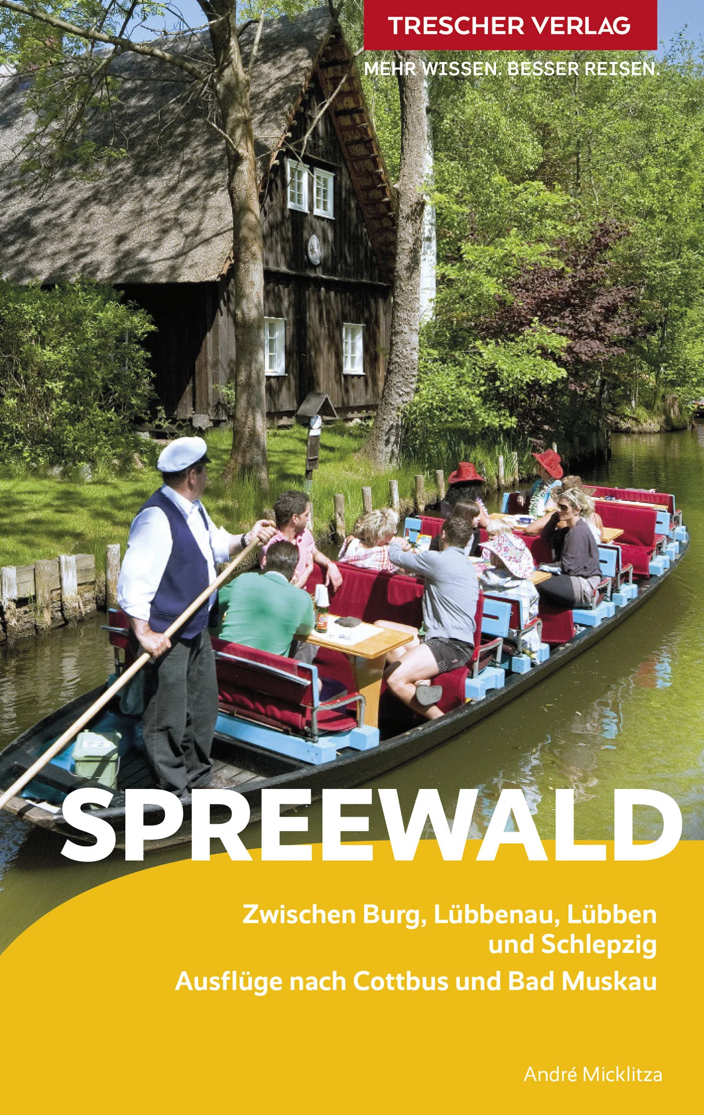 Dieser Reiseführer stellt die Touristenzentren im Spreewald und auch die weniger bekannten Orte vor und gibt eine fundierte Einführung in die Geschichte und Gegenwart der Region. Mit zahlreichen detaillierten Tourenbeschreibungen zu Wasser und zu Land, umfangreichen Hinweisen für Tagesausflüge und Empfehlungen für Wellnesswochenenden ermöglicht dieser Reiseführer gleichermaßen Aktivurlaubern, Familien und Kulturinteressierten, die zauberhafte Landschaft zu entdecken. Der Spreewald begeistert durch seine einzigartige Landschaft. Sie zeigt sich als ein weit verzweigtes Netz aus schmalen Spreearmen, die hier unzählige kleine Inseln formen. Dichte Wälder wechseln sich mit Wiesen ab, große Teile dieses in Deutschland einzigartigen Landschaftsbildes stehen unter Naturschutz. Auch kulturell weist die Region einen ungewöhnlichen Reichtum auf, die Nachkommen der einst slawisch geprägten Bevölkerung der Sorben/Wenden pflegen ihre Bräuche und Traditionen bis heute. Mit Kahn oder Paddelboot, dem Fahrrad oder zu Fuß lassen sich idyllisch gelegene Dörfer, altehrwürdige Schlösser und stille Wege entdecken – dieser Reiseführer zeigt dafür alle Möglichkeiten auf. >>> Weitere Reiseführer zu interessanten Reisezielen in Deutschland finden Sie auf der Website des Trescher Verlags.