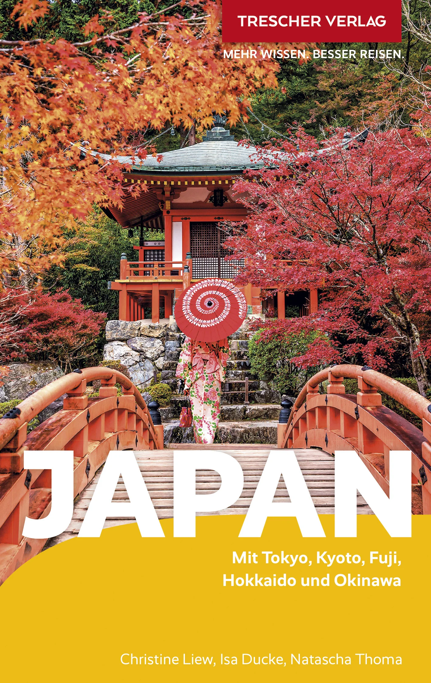 Der Trescher-Reiseführer JAPAN begleitet Neugierige kompetent durch den ostasiatischen Inselstaat. Er stellt sämtliche Regionen und Sehenswürdigkeiten ausführlich vor, und die praktischen Hinweise ermöglichen Individualreisen auch abseits der üblichen touristischen Pfade. Eine umfangreiche Landeskunde von ausgewiesenen Kennerinnen und vertiefende Essays machen mit der japanischen Geschichte und Kultur bekannt. Eine Reise nach Japan verspricht den Zauber buddhistischer Tempel und Shinto-Schreine, die Stille dunkler Zedernwälder und das erholsame Baden in heißen Quellen. Eine Reise nach Japan bedeutet aber auch die Begegnung mit Technologie und Innovation auf höchstem Niveau, mit modernster Architektur und neuesten Medien- und Modetrends. In Japans Großstädten pulsiert das Leben rund um die Uhr, in abgelegenen Tälern und Wäldern wandert man hingegen für Stunden ohne Anzeichen jeglicher Zivilisation. Dieser Reiseführer stellt alle Naturschönheiten, sehenswerten Orte und wichtigen Feste des Landes ausführlich vor – von den Nationalparks auf Hokkaido im Norden über Tokyo und Kyoto, die Japanischen Alpen und den Fuji in der Mitte bis hin zu den subtropischen Inseln Okinawas im Süden. Praktische Informationen zu Unterkünften, Restaurants, Aktivitäten sowie zu Bus- und Bahnverbindungen ermöglichen Individualreisen auch in die weniger bekannten Regionen. … weitere Reiseführer zu Asien finden Sie auf der Website des Trescher Verlags.