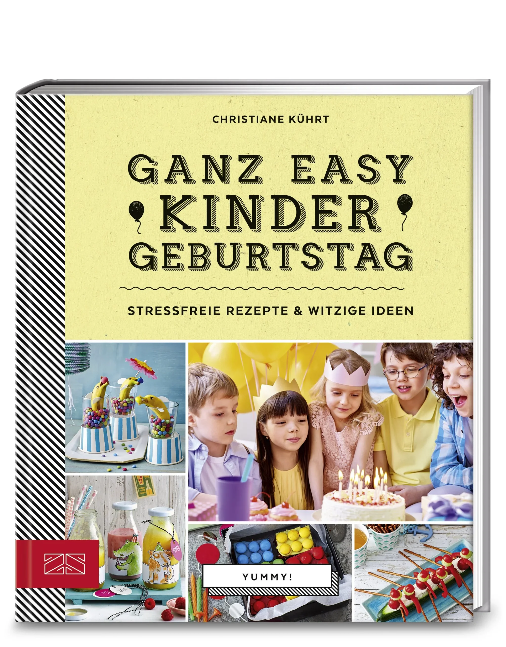 Kindergeburtstage, Sommerfeste und Faschingsparty: Die Kleinen feiern eine ganze Menge! Damit auch die Mamas, Papas, Tanten, Omas und Co. mitfeiern können, gibt es hier stressfreie Ideen, die alle glücklich machen. Die besten Rezepte für den Kindergeburtstag sind gut planbar und vorzubereiten und lassen Kinderaugen leuchten: Lego-Brownies, Marshmallow-Puppen, Paprika-Eisenbahnen, Käsefüße, Würstchenmumien, Bananengespenster und Meerjungfrau-Cupcakes sind tolle Hingucker auf dem Partybüfett. Die Deko muss natürlich auch stimmen und für witzige Spielideen ist auch gesorgt. Überlebensstrategien und ein kleiner Notfallplan helfen den Großen, den Kleinen eine unvergessliche Party zu bereiten. So wird die Kinderparty zum Kinderspiel!
