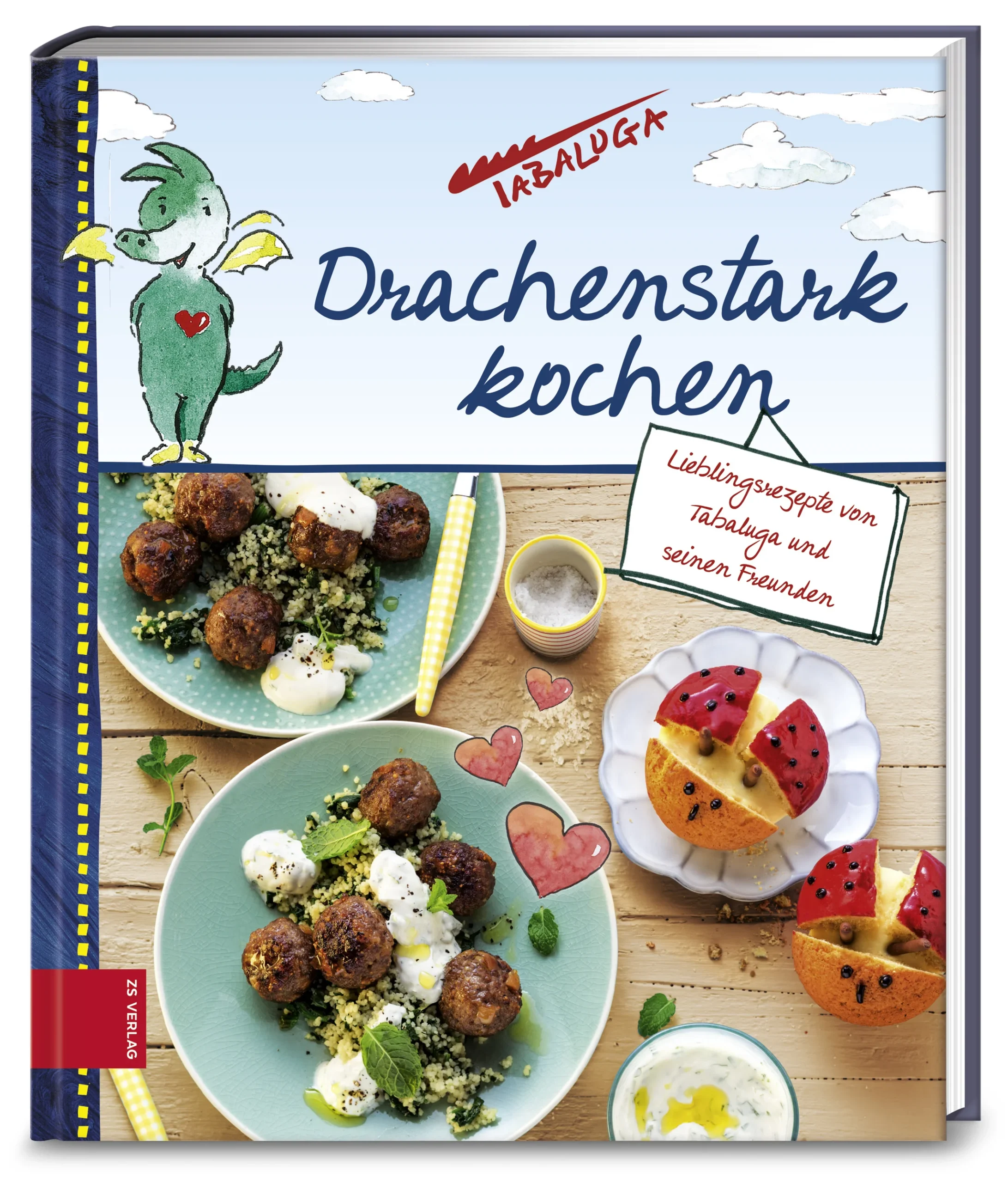 Eine der beliebtesten Kinderfiguren Deutschlands zieht die Küchenschürze an! Von einem leckeren Start in den Tag mit Tramezzini-Röllchen oder Marienkäfer Bullys liebsten Mini-Schoko-Pancakes, köstlichen Hauptgerichten wie Spinatknödel oder Tabalugas Mini-Burger, bis zum Ausflug zu Arktos mit eisigen Rezepten, wie zum Beispiel einer Iglu-Eistorte, findet sich in diesem Kochbuch für jeden etwas Schmackhaftes. Obendrauf gibt es besondere Goodies wie Bastel- und Dekoideen für eine tolle Tabaluga-Party. Mit seinen drachenstarken Rezepten von herzhaft bis süß lockt Drache Tabaluga Kinder in die Küche und ermutigt sie, dort mitzuhelfen und sich auszuprobieren.