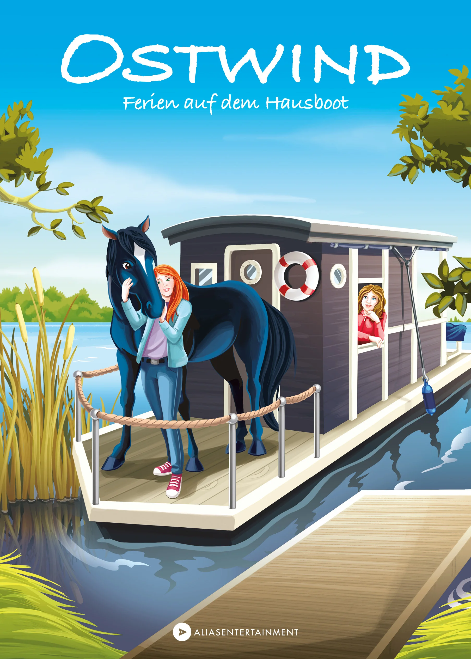 Die beliebten Abenteuer von Ostwind und Mika zum Lesenlernen! Mikas beste Freundin Fanny hat von ihrem Onkel ein Hausboot geerbt. In den Sommerferien übernachten die beiden gemeinsam mit Ostwind allein auf dem Boot und finden eine geheimnisvolle Schatzkarte … Eine spannende Pferdegeschichte mit Mika und Ostwind zum Selberlesen. Mit großer, gut erfassbarer Schrift und vielen vierfarbigen Illustrationen macht Lesen üben mit Ostwind Spaß! Ideal für Leseanfängerinnen und Leseanfänger ab 6 Jahren.