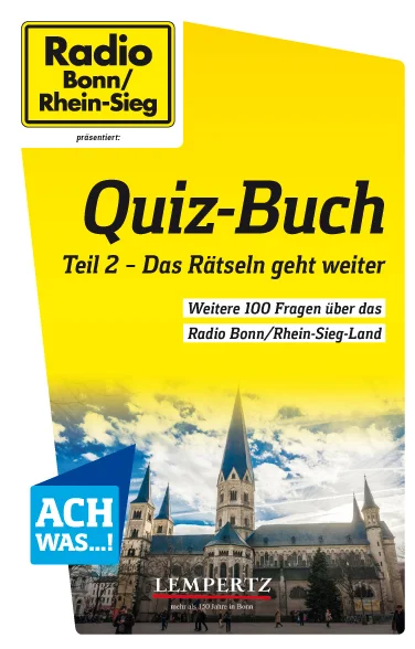 Nach dem großen Erfolg des Radio Bonn/Rhein-Sieg Quizbuchs hat Sven Jaworek mit großer Hörerbeteiligung hier wieder über 100 Fragen und Antworten zusammengestellt, die Ihnen mehr über die Region verraten. Mit überraschenden, spannenden und kuriosen Infos zum ganzen Radio Bonn/Rhein-Sieg-Land macht das Quizbuch Lust darauf, Neues zu entdecken und Altes neu kennenzulernen. Für Neu-Rheinländer, Rhein-Sieg-Profis und solche, die es werden wollen!