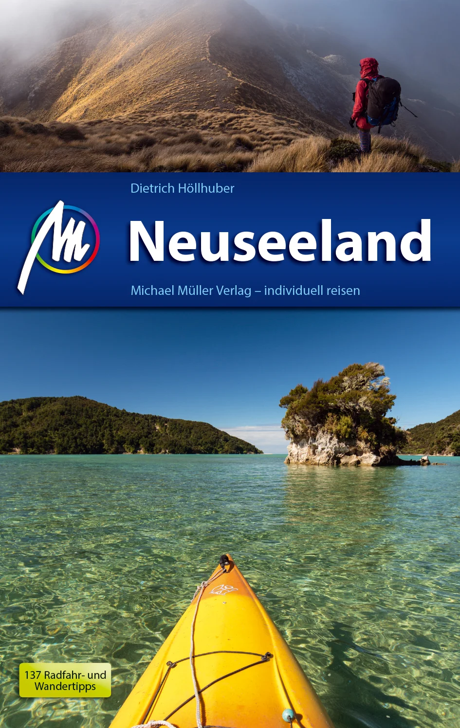 Anders reisen und dabei das Besondere entdecken: Mit den aktuellen Tipps aus den Michael-Müller-Reiseführern gestalten Sie Ihre Reise individuell, nachhaltig und sicher. Entdecken Sie das faszinierende »Aoteaora«, das »Land der großen weißen Wolke«. Dietrich Höllhuber zeigt Ihnen auf 780 Seiten mit 305 Farbfotos in der fünften Auflage unseres Reiseführers »Neuseeland« die fantastische Welt »down under«. Dank 55 Karten inklusive Neuseeland-Karte behalten Sie immer die Orientierung. Dank mehr als 130 Radfahr- und Wandertipps erschließen Sie fast jeden Winkel der Insel. Zahlreiche Kurz-Essays vermitteln interessante Hintergrundinformationen, etwa zur Kultur der Maori oder Neuseelands Flagge. Ökologisch, regional und nachhaltig wirtschaftende Betriebe sind kenntlich gemacht. Geheimtipps des Autors verraten besonders lohnende Ziele, Restaurants oder Unterkünfte. Bewährte Tipps und Hinweise machen Ihre Neuseeland-Reise zu einem individuellen Erlebnis. Die Salzburger Woche schreibt: »Information pur, geballt auf 920 Seiten ein perfekter Allround-Guide, der das Mitführen von weiterer Reiseliteratur verzichtbar macht.« Neuseeland im Überblick: Auckland und die Region Northland sind subtropisch geprägt und bieten alles von weltstädtischem Flair in Auckland über erloschene Vulkane und Weinberge bis zu Kauriwäldern und Neuseelands längstem Strand, dem Ninety Mile Beach. Auf der Coromandel-Halbinsel locken heiße Strandquellen, unvergleichliche Impressionen in der Cathedral Cove, Zeugnisse aus der Goldgräberzeit und mehr. Die Regionen Waikato, Taranaki und Whanganui begeistern mit weiteren einmaligen Naturschauspielen wie der von leuchtenden Insekten illuminierten Waitamo Cave und außergewöhnlichen Outdoor-Aktivitäten wie Speedboat-Touren. In unserem Reiseführer »Neuseeland« erfahren Sie, welchen Überfluss an Naturschönheiten und Abenteuern Neuseeland noch zu bieten hat: Die Bay of Plenty im Nordosten, das zentrale Vulkanplateau mit geothermischen Quellen, den Tongariro-Nationalpark und Emerald Lake. Die Ostküste mit lebendiger polynesischer Tradition, der Hauptstadt Wellington und dem Karori-Tierpark. Die Regionen Marlborough und Nelson mit bezaubernder Natur, Weitwanderwegen und Möglichkeiten zur Wal-Beobachtung. Die zweitgrößte Stadt des Landes, Christchurch, und die Region Canterbury mit Mount Cook, dem höchsten Gipfel Neuseelands. Schließlich die Goldgräberstadt Otago, der Fjord-Nationalpark in der Region Southland und die neuseeländischen Alpen in der Region Westland. Überall ist unser Neuseeland-Reiseführer stets kundiger und hilfreicher Begleiter und hat Orte, Plätze und Sehenswürdigkeiten parat, die garantiert nicht jeder kennt. Vertrauen Sie den Geheimtipps des Autors und Sie werden nicht enttäuscht! Ein Land voller Möglichkeiten: So vielfältig wie das Land, sind die sich bietenden Möglichkeiten. Naturfreunde und Individualisten laben sich am bunten Reigen der vielfältigen Flora und Fauna Neuseelands. 29 Seen und 16 Berge sind im Reiseführer »Neuseeland« beschrieben. Kultur- und Geschichtsinteressierte tauchen ein in »Maoritanga«, die Kultur der Maori oder entdecken die ambivalenten Spuren der Kolonialisierung durch die »Pakehas«, die weißen Europäer. Oder besuchen Sie die traumhaften Drehorte der »Herr der Ringe«-Trilogie unser Reiseführer »Neuseeland« kennt die Schauplätze des Fantasy-Epos. Aktiv-Urlauber haben die Qual der Wahl zwischen zahlreichen Aktivitäten: Trekking, Kajaking, Mountainbiken, Jetboating, Skydiving, und und und wenn es etwas weniger »Thrill« sein soll, dürfen Sie auch ganz klassisch Wandern, Schnorcheln und Tauchen in einmaliger Umgebung. Oder wagen Sie einen Bungee-Sprung: Auf der Kawerau-Brücke nahe Queenstown begann der weltweite Bungee-Boom. Der Neuseeland-Reiseführer kennt alle Abenteuer der Insel. Die Geheimtipps des Autors verraten Ihnen besonders Lohnendes jenseits der bekannten touristischen Must-Sees. Ihre Neuseeland-Reise wird zu einem einmaligen und individuellen Erlebnis »Good as gold« dank den bewährten Tipps und hilfreichen Hinweisen im akribisch recherchierten Begleiter an Ihrer Seite. Neben prall gefüllten 645 Seiten zu Sehens- und Erlebenswertem, Stränden, Hotels, Restaurants, Unterkünften und Neuseelands Wetter finden Sie im Neuseeland-Reiseführer auf 92 Seiten alles Notwendige, Wissenswerte und Reisepraktische kompakt zusammengefasst, etwa zu Flügen nach Neuseeland sowie die wichtigsten Begriffe und Redewendungen in Maori und »Kiwi Speak«, Visa und Co. Gut zu wissen: Dieser Reiseführer des Michael Müller Verlags wurde klimaneutral produziert.