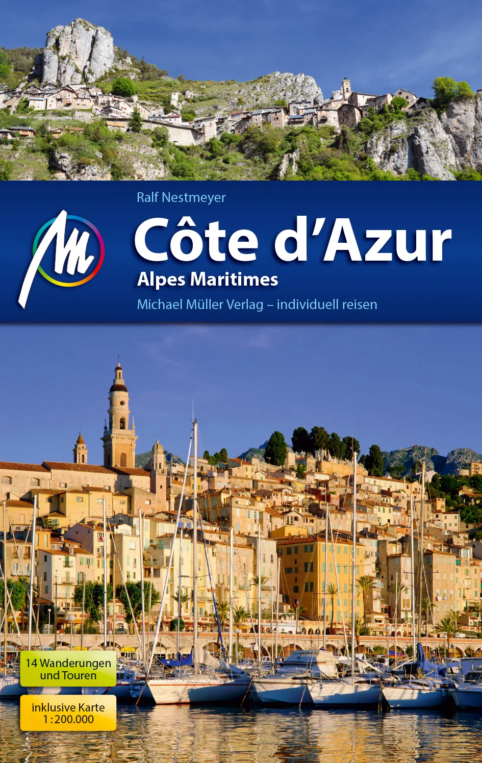 Anders reisen und dabei das Besondere entdecken: Mit den aktuellen Tipps aus den Michael-Müller-Reiseführern gestalten Sie Ihre Reise individuell, nachhaltig und sicher. Besonderes Flair verspricht ein Urlaub an der Cote d’Azur. Ralf Nestmeyer bereist seit mehr als 35 Jahren die Region. Er zeigt in unserem Cote d’Azur-Reiseführer in der neunten Auflage auf 336 Seiten mit 157 Farbfotos die Pracht der französischen Mittelmeerküste. Sie finden sich optimal zurecht dank herausnehmbarer Faltkarte sowie 30 weiterer Karten, darunter Monaco, Nizza und Saint-Tropez. 14 Wanderungen und Touren führen in jeden Winkel der blauen Küste. Die Geheimtipps des Autors weisen auf besondere Sehenswürdigkeiten, Restaurants oder Unterkünfte hin. Ökologisch, regional und nachhaltig wirtschaftende Betriebe sind kenntlich gemacht. Alles für Sie vor Ort recherchiert und ausprobiert. Zahlreiche eingestreute Kurz-Essays vermitteln interessantes Hintergrundwissen. Erprobte Tipps und nützliche Ratschläge machen den Reiseführer Cote d’Azur rund. Die Sendung „Planet Wissen“ meint: „Ausführlicher Reiseführer mit vielen Hintergrundinformationen und praktischen Tipps für den Urlaub. Vor allem auch für Reisende mit kleinerem Geldbeutel interessant.“ Die Region im Überblick: Zwischen Menton und Nizza liegt der nobelste Abschnitt der Cote d’Azur. Eine Bahnlinie erschließt die Highlights der Region, vom Bergdorf Eze bis zu den traumhaften Gärten der Fondation Ephrussi de Rothschild auf Cap Ferrat. Nizza ist unumstrittene Hauptstadt der Cote d’Azur, die Engelsbucht lädt zur Erholung vom Shopping-Stress ein. Doch die Cote’Azur hat mehr: Die Parfumstadt Grasse, Filmfestspiele in Cannes und ein Schloss voller Picassos in Antibes. Beste Wasserqualität entlang des Estérel-Gebirges, sogar Edelkorallen fühlen sich wohl. Saint-Tropez ist Glanzpunkt der westlichen Küste. Auch hier gibt es Ruhepole, etwa die Korkeichenwälder des Massif des Maures. Kontrast zu Palmen und Strandpromenade sind die Seealpen. Der Mercantour-Nationalpark lädt zu Wanderungen ein, etwa zu den Felszeichnungen im Vallée des Merveilles. Was tun an der Cote d’Azur? Kunstliebhaber sind an der Cote d’Azur genau richtig. Nur Paris hat mehr Museen als Nizza. Auch an zahllosen kunstvollen Gartenanlagen erfreut sich das Auge. Naturfreunde und Individualisten finden in den einsamen Bergwelten der Region ihr Glück. Wer dem leiblichen Wohl zugeneigt ist, erlebt ebenfalls seine Offenbarung: frische Produkte auf den Märkten, edles Speisen im Geiste der Haute Cuisine des Abends im Restaurant. Um mit Genuss erarbeitete, jedoch überflüssige Pfunde wieder loszuwerden, bietet die Cote d’Azur alle Möglichkeiten für Groß und Klein: Sandburgen bauen und Wassersport wie Segeln, Surfen oder Jetski. Europas größter Meerwasserzoo hat Pinguine, Eisbären, Seelöwen, Schwertwale, Haie und Delfine. Wer eher festeren Boden vorzieht, abenteuert sich beim Canyoning durch eine der vielen beeindruckenden Schluchten der Seealpen. Schließlich locken Highlights wie eine Fahrt mit der Tenda-Bahn im Roya-Tal. Vertrauen Sie den Geheimtipps des Autors, Sie werden nicht enttäuscht! Übernachtung und Unterkunft: Im Juli und August sind viele Orte bis auf das letzte Bett belegt. Unser Reiseführer „Cote d’Azur“ verrät, wie Sie dennoch ein Dach über dem Kopf finden. Ein Ferienhaus an der Cote d’Azur? Der Reiseführer hat bewährte Tipps parat. Auch Camping an der Cote d’Azur ist eine Option, gern auch in der Luxus-Variante Glamping. Praktisch und interaktiv: Kostenlos und registrierungsfrei stehen 14 GPS-Tracks und die mmtravel-tracks-App mit Online-Karten und Ortungsfunktion zum Download für Ihren Urlaub an der Cote d’Azur bereit. Gut zu wissen: Dieser Reiseführer aus dem Michael Müller Verlag wurde klimaneutral produziert.