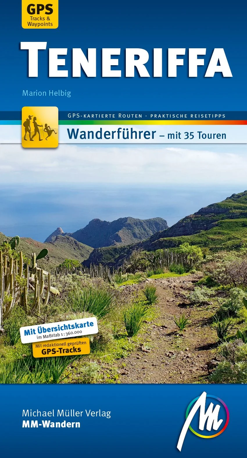 Anders reisen und dabei das Besondere entdecken: Mit den aktuellen Tipps aus den Michael-Müller-Reiseführern gestalten Sie Ihre Reise individuell, nachhaltig und sicher. Unser Wanderführer »Teneriffa« in der fünften Auflage von Marion Helbig zeigt Ihnen 35 lohnende Wander-Ziele abseits der Klassiker auf der Kanaren-Insel. 216 Seiten sind prall gefüllt mit 92 Farbfotos und detaillierten Beschreibungen von Touren jeden Schwierigkeitsgrades, durch Sterne eindeutig klassifiziert. Dank ausklappbarer Faltkarte im Maßstab 1:360.000 behalten Sie den Überblick. 35 topografische Ausschnittswanderkarten zeigen detailliert alle für Wanderer relevanten Orte auf einen Blick. Mit Hilfe der Weg-Zeit-Höhendiagramme sind Touren auf einen Blick zu vergleichen. Travelworldonline schreibt über unseren Wanderführer »Teneriffa«: »Optimal! Kaufen!« Teneriffa die Wanderregionen im Überblick: Dank einzigartiger Touren erleben Sie mit unserem Reiseführer die Insel so, wie kaum ein anderer Besucher. Der Norden der Insel hat üppige Vegetation zu bieten. Die Küstenregion wirkt dank Bananen- und Avocado-Plantagen fast tropisch. Das Orotava-Tal begeistert mit Kiefernwald ab etwa 1.000 Metern Höhe, der oft in geheimnisvoll wirkenden Nebel gehüllt ist. Im Nordosten lockt der Anaga-Naturpark, der zu den feuchtesten Gebieten der Insel gehört. Auf der wärmeren Südseite des Anaga-Gebirges liegt ein fruchtbares Tal, in dem exotische Früchte wie Mangos und Papayas angebaut werden. Von der Inselmitte zieht sich bis in den Nordosten die Bergkette des Cumbre Dorsal, der die Insel in einen trockenen Süden und feuchten Norden teilt. Der Inselsüden begeistert mit verschiedensten Geländeformationen, die von vulkanischer Aktivität geprägt sind. Wahrzeichen des Südens ist das Conde-Massiv, ein zerklüfteter Tafelberg. Im Westen erhebt sich das Teno-Gebirge mit einzigartigen Schluchten und Felsüberhängen. Raue und karge Hochflächen werden im Frühjahr zum Blumenmeer. In der Region des Teide verwandelt sich die Landschaft ab 1.900 Metern Höhe in eine bizarre Vulkanlandschaft mit erstarrten Lavaströmen, verschiedenfarbigen Sanden und teils riesigen Gesteinsbrocken wie den »Teide-Eiern«. Das Wetter Teneriffas: Die Insel ist für ihr ganzjährig mildes und frühlingshaftes Klima bekannt. Im Winter können polare Kaltluftströmungen die Insel erreichen und zu teils heftigen Sturmböen führen. Im Allgemeinen verhindert der Atlantische Ozean allzu große Temperatursprünge. An der Küste ist es im Winter meist nicht kälter als 15 °C, im Sommer kaum wärmer als 29 °C. Juli und August sind so gut wie regenfrei. Unser Wanderführer »Teneriffa« erläutert detailliert Wetter und Klima der Insel, damit Sie Ihre Tour optimal planen können. Praktisch und interaktiv: Kostenlos und registrierungsfrei stehen 35 redaktionell geprüfte GPS-Tracks und die mmtravel App mit Online-Karten und Ortungsfunktion zum Download für Ihren Teneriffa-Urlaub bereit. Auch als Voll-App »Teneriffa MM-Wandern« erhältlich: Der komplette Text ist offline verwendbar. Neben prall gefüllten 168 Seiten mit 35 Touren finden Sie im Wanderführer »Teneriffa« auf 39 Seiten alles Notwendige, Wissenswerte und Reisepraktische kompakt zusammengefasst, etwa ausführliche Informationen zu Tourplanung und Wanderlogistik wie An- und Abreise, Ausrüstung und Einkehrmöglichkeiten sowie die wichtigsten Begriffe und Wendungen auf Spanisch. Ideal ergänzt wird der Wanderführer »Teneriffa« durch unseren Reiseführer »Teneriffa« mit Hotels, Stränden, Restaurants, Sehens- und Erlebenswertem sowie vielen praktischen und bewährten Tipps. Dank einer Vielzahl an Geheimtipps wird Ihr Teneriffa-Urlaub zu einem gelungenen individuellen Erlebnis. Gut zu wissen: Dieser Reiseführer des Michael Müller Verlags wurde klimaneutral produziert.