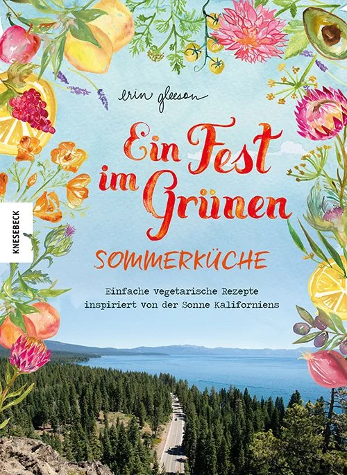 Willkommen im Golden State! Vegetarische Sommerrezepte aus dem Herzen Kaliforniens Ein Fest im Grünen - Sommerküche nimmt Sie mit auf einen Roadtrip entlang der Westküste der USA und präsentiert Ihnen die vielfältige Schönheit  sowie die leichte Küche Kaliforniens. Mit den 100 vegetarischen Rezepten, die mit typischen lokalen Zutaten zubereitet werden, lässt es sich ganz einfach von zu Hause in das sonnige Lebensgefühl Kaliforniens eintauchen. Neben schnellen Snacks und Salaten werden auch Hauptgerichte und Beilagen, Süßes und Desserts bis hin zu Drinks und Cocktails vorgestellt. Abgerundet wird das Sommerkochbuch mit atmosphärischen Fotografien von urwüchsigen Wäldern, steilen Klippen und sonnigen Stränden und zahlreichen Tipps für den nächsten Urlaub im Golden State. Rezepte gegen Fernweh – vegetarische Sommerküche in den eigenen vier Wänden Wen das Fernweh schon immer in die Sonne Kalifornien gezogen hat, erhält in diesem Kochbuch frische Sommerküche zum Nachkochen. Wie wäre es mit Rote-Bete-Hummus, einem aromatischen Curry-Blumenkohl-Salat oder einem bunten Süßkartoffelsalat mit Schwarzen Bohnen? Oder probieren Sie doch mal geschmorte Karotten mit Minz-Kapern-Tapenade, schmackhafte Walnuss-Enchiladas, herzhafte Auberginen-Sandwiches oder eine trendy Rainbow-Tahini-Bowl. Eines ist sicher – hier kommt garantiert jeder Kalifornien-Fan auf seine Kosten. Abgerundet wird das Ganze mit Ideen für erfrischende Desserts und passende Getränke. Entdecken Sie die kalifornische Küche von ihrer schönsten Seite Von den Redwoods an der Küste von Mendocino, über die Berge des Lake Tahoe und die tropischen Strände von Santa Barbara bis zu den Klippen des Yosemite Nationalparks - dieses Kochbuch ist nicht nur für den Gaumen ein Genuss, sondern auch für die Augen. Neben den farbenfreudigen und ansprechenden Food-Fotografien verleihen auch die stimmungsvollen Reise-Fotografien und zahlreiche inspirierende Reisetipps dem Buch echtes Urlaubs-Feeling. Natürlich dürfen auch die charmanten Aquarell-Illustrationen und Handletterings von Erin Gleeson nicht fehlen. Mit den frischen vegetarischen Rezepten aus Ein Fest im Grünen - Sommerküche ist Urlaubsstimmung garantiert. Kochen Sie sich im Nu in die Sonne Kaliforniens!