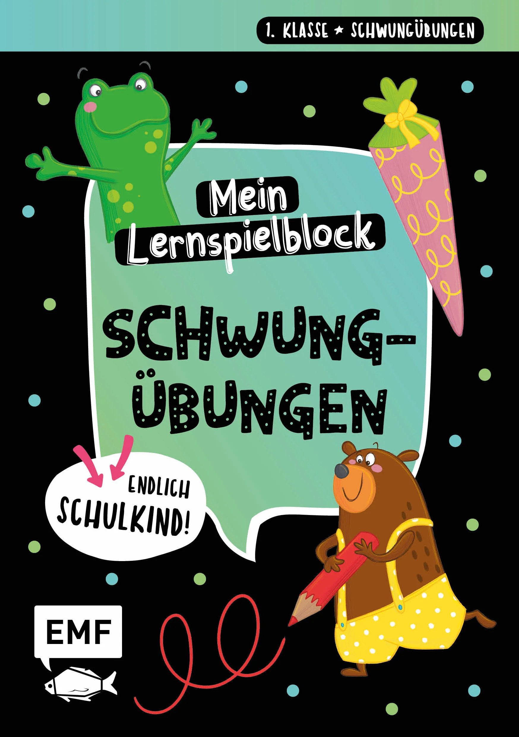 Endlich komme ich in die Schule - Schwungübungen Endlich ist es soweit - der 1. Schultag ist da! Damit die Freude am Rechnen und Schreiben lernen lange bestehen bleibt, sind die Lernspielblöcke die ideale Begleitung durch das 1. Schuljahr. Die Kinder werden spielerisch an die Themen der 1. Klasse herangeführt. Die Hand-Augen-Koordination wird durch animierende Schwungübungen und lustige Illustrationen ebenso gefördert wie die Konzentrationsfähigkeit. Alle Seiten können herausgetrennt werden, die Lösungen befinden sich jeweils auf der Rückseite. Die Aufgaben und Übungen orientieren sich an den gängigen Lehrplänen der Grundschulen.