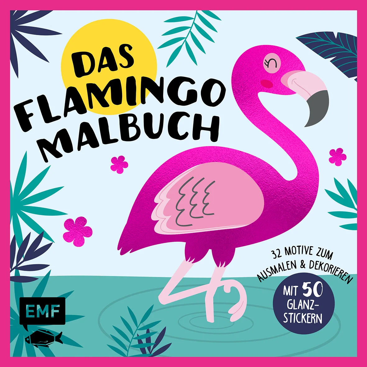 Flamingos, wohin das Auge blickt – dieses Ausmalbuch für Kinder richtet sich an alle kleinen und großen Fans der pinken Vögel. 32 witzige Motive laden Kinder zum Ausmalen und Gestalten ein. Dabei werden sie kreativ und lernen mehr über die lustigen Wasservögel. Als besonderes Highlight gibt es zusätzlich 50 fröhliche Folien-Sticker mit Glanz und Glitzer. Damit können die Kleinen ihre ausgemalten Meisterwerke zusätzlich verschönern. Also nichts wie ran an die Stifte!
