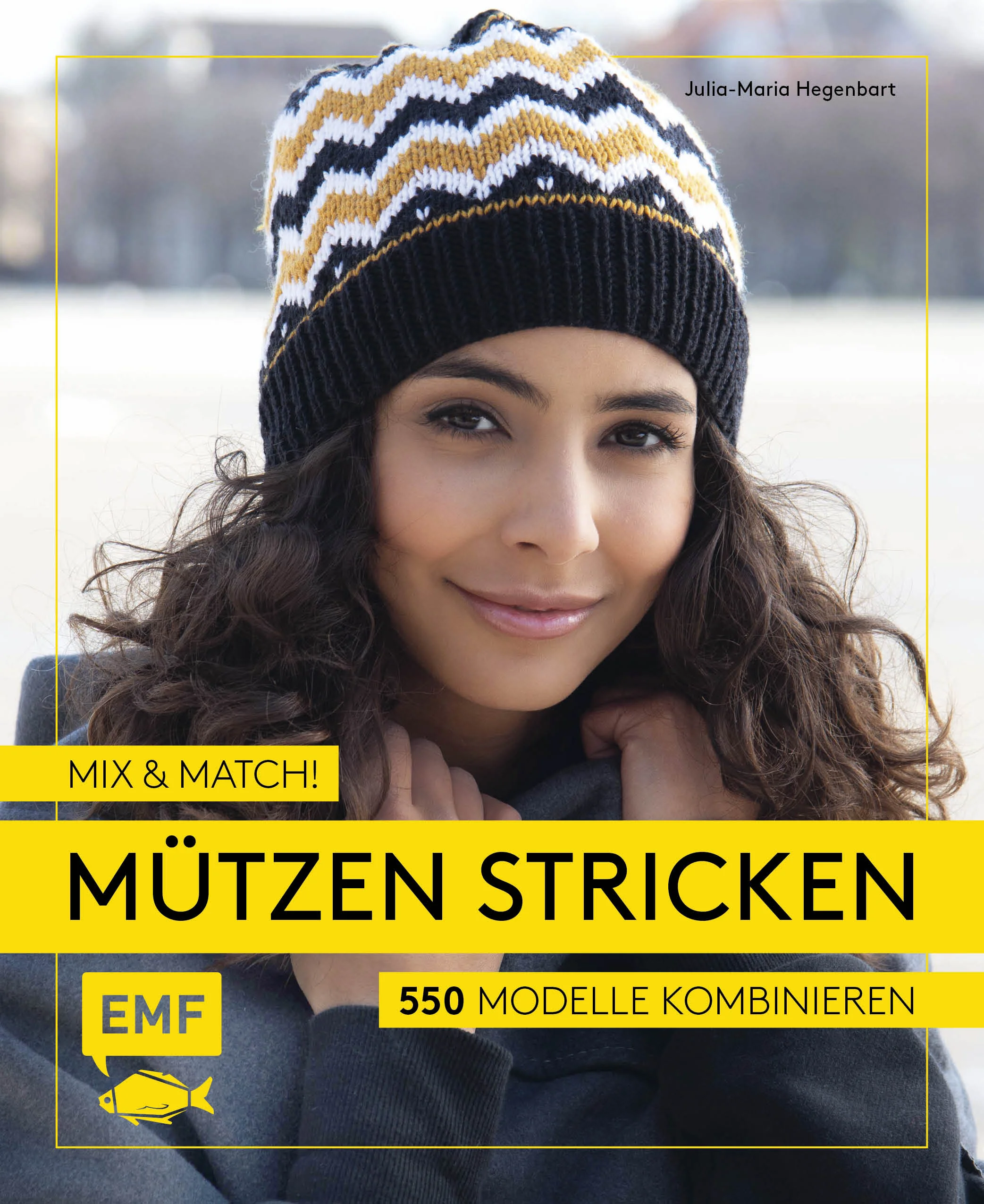 1 Bündchen + 1 Muster + 1 Spitze = Mützen en masse! Von verspielt bis klassisch, von der hauchzarten Zopfmustermütze bis hin zu trendigen Beanies und kuscheligen Bommelmützen – hier findet jeder Mützenfreund sein Lieblingsmodell. Und das Beste: Alle Modelle lassen sich nach Lust und Laune kombinieren. Julia-Maria Hegenbart alias Frau Feinmotorik präsentiert ganz besondere Mützen, die sich nach dem Kombinationsprinzip ganz individuell zusammenstellen lassen. Man nehme ein Bündchen, kombiniere es mit angesagten Stricktechniken und Mustern wie Jacquard oder Mosaik und setze darauf eine Spitze - so lassen sich insgesamt 550 Mützen fertigen. Mit ausführlichen Anleitungen, Strickschriften und Detailfotos ganz schnell zur Lieblingsmütze - Mix & Match!