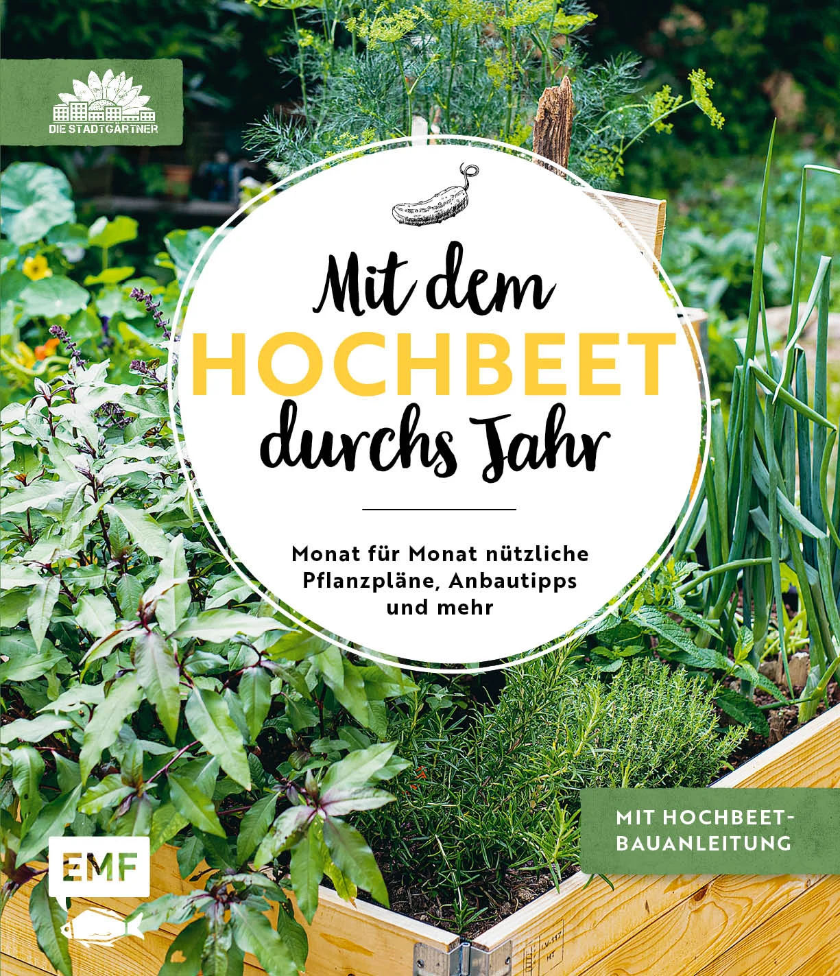 Ernteglück aus dem Hochbeet In ihrem neuen Buch bieten Die Stadtgärtner allen Selbstversorger-Fans die perfekte Anleitung, um das Hochbeet das ganze Jahr hindurch perfekt zu nutzen. Das Hochbeet ist auch für schlecht bepflanzbare Gärten oder Balkone ideal geeignet, man kann es angenehm im Stehen bearbeiten, und durch das in sich geschlossene Schicht-System kann die Aussaat früher als im Freibeet beginnen. Vom Bau und Anlage des Hochbeets bis hin zu Aussaat und Pflege sowie die besondere Behandlung in der Nachsaison wird alles anschaulich erklärt. Genießer können sich fünf Beete zu Themen wie 