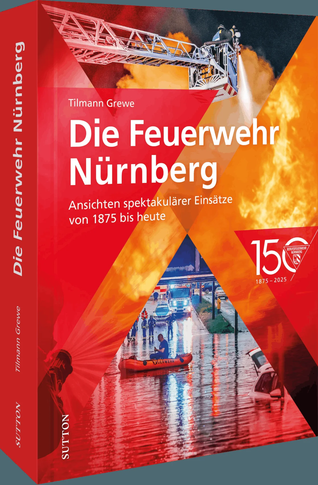 Dramatische FeuerwehreinsätzeZum 150. Jubiläum der Berufsfeuerwehr Nürnberg zeigt dieser Band in spektakulären Fotos die dramatischsten Großeinsätze der letzten Jahrzehnte. Der langjährige Nürnberger Blaulichtreporter Tilmann Grewe hat die Aufnahmen zusammengestellt und schildert die Einsätze sowie deren Hintergründe.
