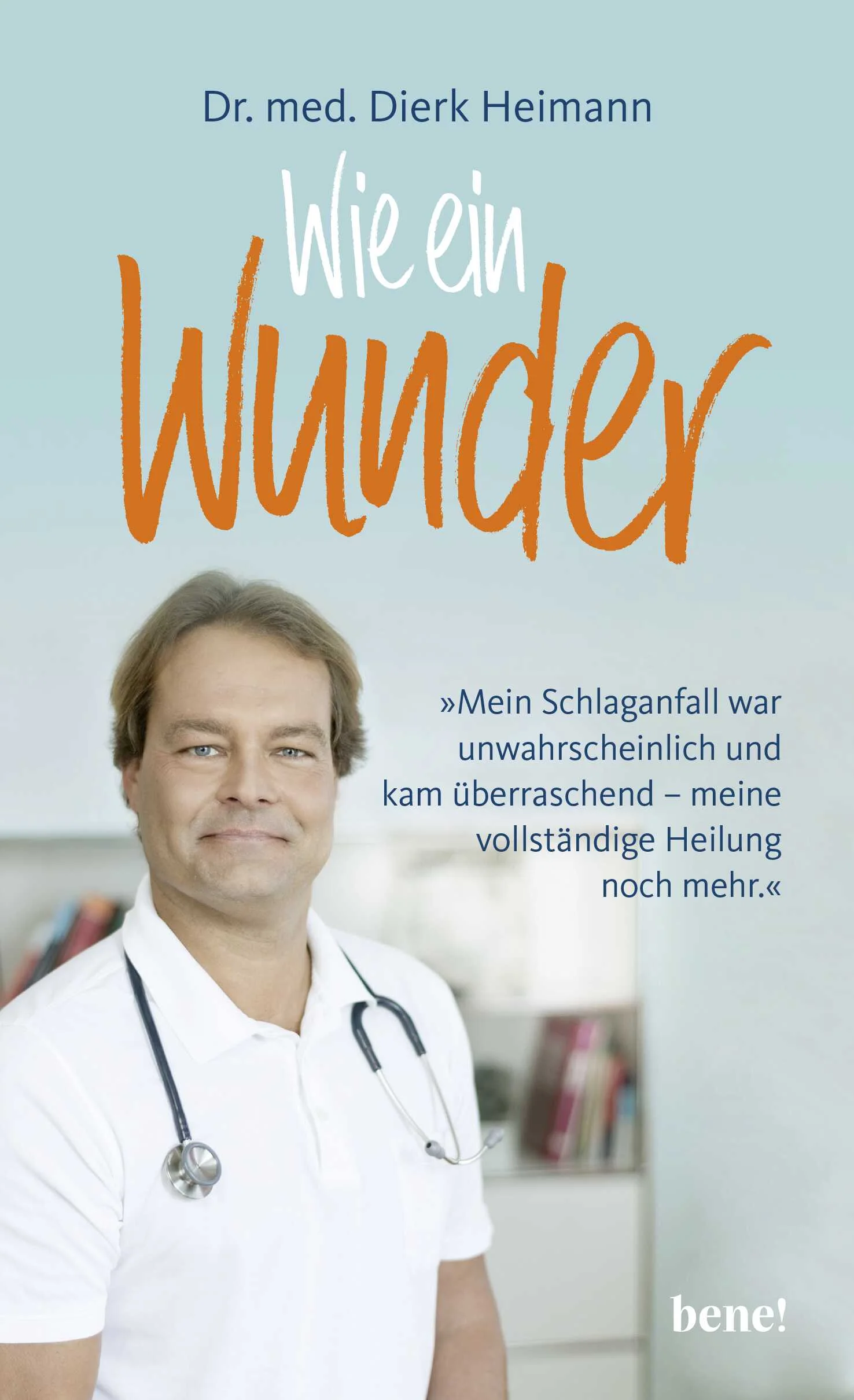 Der Mutmacher eines Arztes, der – entgegen aller Prognosen – seine schwere Krankheit bezwungen hat. Mit 46 Jahren erlitt der Mediziner Dr. Dierk Heimann einen schweren Schlaganfall. Akute Lebensgefahr. Prognose: düster! Von jetzt auf gleich war alles anders. Und der Ausgang völlig ungewiss. Dennoch hat sich der heute 49-Jährige zurück in sein Leben gekämpft – privat und beruflich. Und dabei wichtige Erkenntnisse gewonnen, über die er in diesem Buch schreibt.