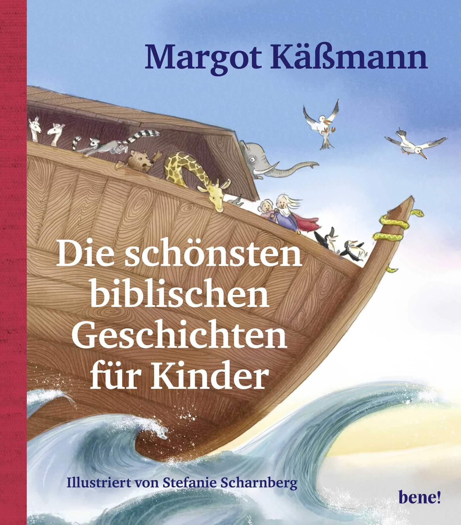 Die Bibel ist voll von spannenden Geschichten rund um das Wirken und die Wunder Gottes. Die beliebte Theologin und siebenfache Großmutter Margot Käßmann erzählt in diesem ausdrucksstark von Stefanie Scharnberg illustrierten Kinderbibel eine Auswahl der schönsten und abenteuerlichsten Geschichten des Alten und Neuen Testaments.Die Jüngsten erfahren in kindgerechter Sprache, wie Gott die Welt erschuf, die Geschichte von Mose, warum Noah ein riesiges Schiff für alle Tierpaare der Erde und seine Familie baute, wie Jona von einem riesigen Fisch verschlungen wurde und warum wir Weihnachten feiern. Sie entdecken, was an Ostern geschah, lernen das Gleichnis vom barmherzigen Samariter und die schönsten Erzählungen über Jesus kennen. Immer wieder findet Margot Käßmann neue, spannende Perspektiven, um die biblischen Geschichten kindgerecht aufzubereiten. Wunderschön illustriert und mit großartigen Texten von Margot Käßmann – diese Kinderbibel ist ein hervorragendes Geschenk für eigene Kinder oder Enkel.