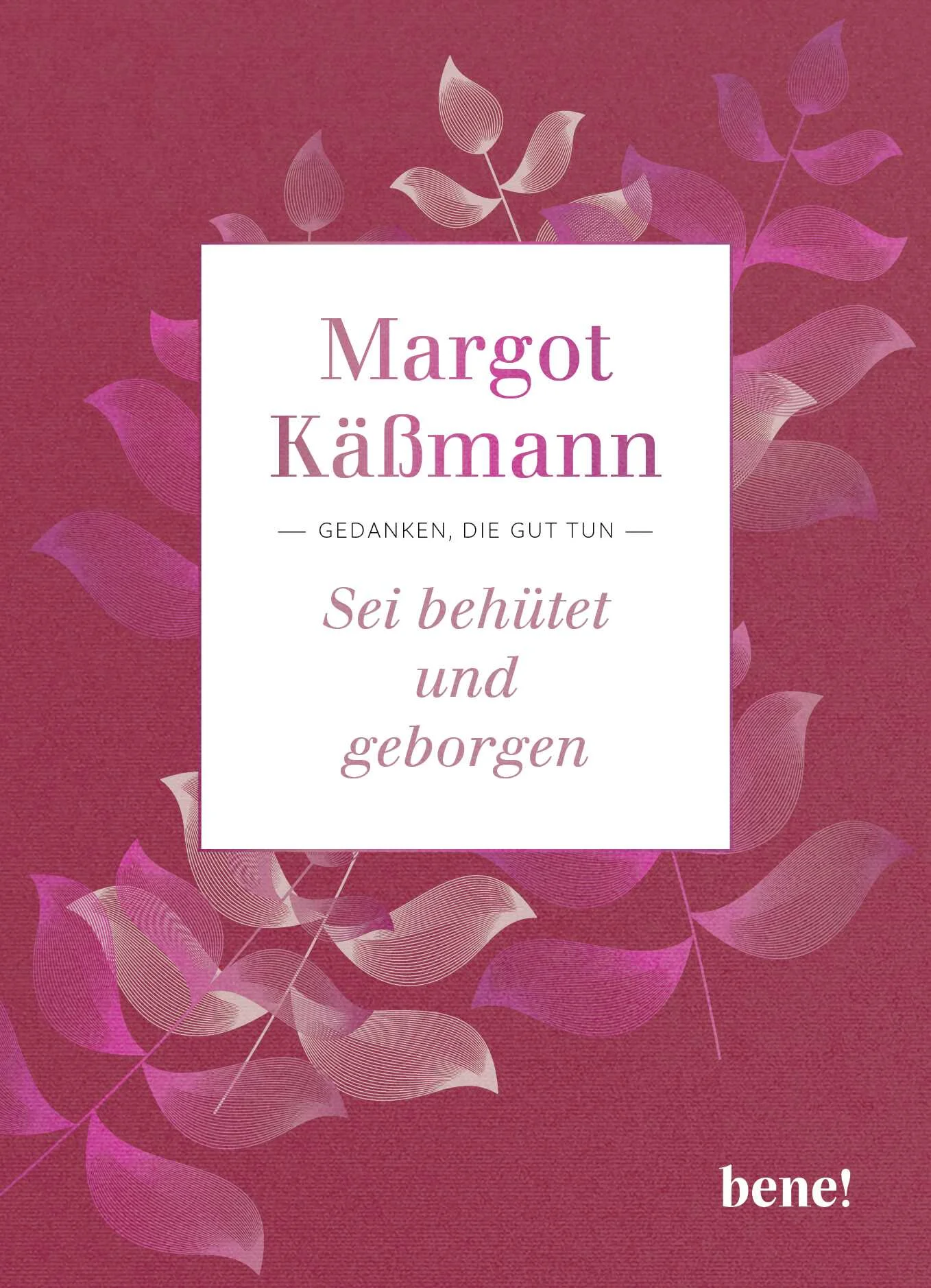Ein wunderbares Geschenk für Menschen in herausfordernden Lebenssituationen. Mit ermutigenden Texten der Bestsellerautorin und Theologin Margot Käßmann. Besonders schön ausgestattet, gebunden in einem matt schimmernden Einband im Format 11 x 15 cm.Margot Käßmann hat persönlich schon einige Krisen durchgestanden. Vielleicht ist sie gerade deshalb für sehr viele Menschen zur Seelsorgerin geworden. In diesem Geschenkbuch sind mutmachende, zuversichtliche, inspirierende, tröstender Texte aus ihrer Feder versammelt. Sie weiß darum, dass wir uns alle in Gottes Hand geborgen fühlen dürfen. Wie gut!Dieser Band ist Teil der Geschenkbuch-Reihe Gedanken, die gut tun, die jeweils ein Buch der Bestseller-Autor*innen Margot Käßmann, Rainer M. Schießler, Melanie Wolfers und Anselm Grün enthält. 