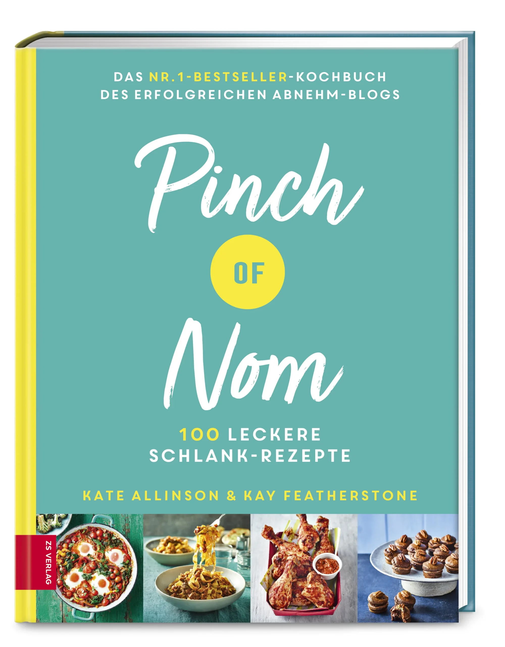 Der Bestseller aus England jetzt endlich auch auf Deutsch! Genug von einseitiger und fader Diätkost? So ging es Kate Allinson und Kay Featherstone auch. Ihren Foodblog »Pinch of Nom« (zu Deutsch in etwa »Eine Prise lecker«) nutzten die beiden Köchinnen daher, um »schlanke«, aber zugleich bodenständige Rezepte zu posten. Der Erfolg ließ nicht lange auf sich warten – und zwar in doppelter Hinsicht: Bei den beiden purzelten plötzlich die Pfunde – und ihre Fangemeinde wuchs und wuchs auf inzwischen mehr als 1,5 Millionen. Jetzt gibt es endlich das Kochbuch zum Blog. Das Erfolgsgeheimnis: Anders als in vielen Diätkonzepten setzen die beiden Autorinnen vor allem auf Geschmack! Von Hash Browns über Chicken Satay bis hin zu Buffalo Skins und leckeren Erdbeeren mit Cheesecake-Füllung – die 100 Rezepte klingen alles andere als nach Diät und Abnehmen, sondern vielmehr nach Lieblingsessen und überzeugen durch Alltagstauglichkeit und Schnelligkeit. Fast alle Gerichte stehen in 30 Minuten auf dem Tisch. Und sie schmecken so lecker, dass man fast gar nicht merkt, wie schnell die Pfunde purzeln. So gut hat Abnehmen noch nie geschmeckt!