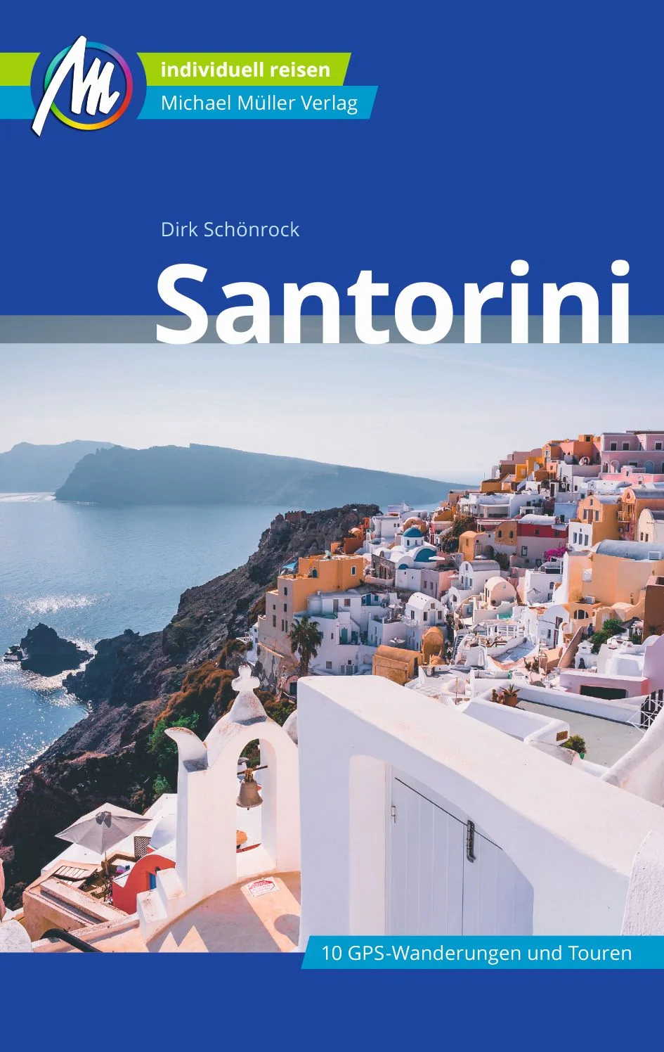 Anders reisen und dabei das Besondere entdecken: Mit den aktuellen Tipps aus den Michael-Müller-Reiseführern gestalten Sie Ihre Reise individuell, nachhaltig und sicher. Dirk Schönrock entführt Sie mit der siebten Auflage des Santorini-Reiseführers mit 264 Seiten und 136 Farbfotos auf die griechische Insel. Der gewissenhaft vor Ort recherchierte Begleiter strotzt vor hilfreichen Hinweisen und Geheimtipps des Autors für ihren individuellen Santorini-Urlaub. Sieben Exkursionen lassen Sie die vulkanische Geschichte der Insel erkunden. Dank 30 Karten sind Sie auf der Insel immer optimal orientiert. Zehn Wanderungen samt gratis GPS-Tracks. All das macht Ihren Santorini-Urlaub zu einem individuellen Erlebnis. Santorini im Überblick: Der Santorini-Reiseführer erschließt Ihnen die ganze Insel Firá und den alten Hafen Skála, im Norden Imerovígli, die Kraterrandstraße nach Oía, die Inselmitte mit Karterádos, Messariá, Vóthonas, Monólithos, Éxo Goniá, Méssa Goniá, die Kirche Panagiá Episcopí, Kamári, Alt-Thíra, Profitis Illías und sein Kloster, Pýrgos, Megalachóri und den Hafen Athiniós, den Inselsüden mit Emborío, Períssa, Perívolos, Vlicháda, Akrotiri, Red Beach Kókkini Ámmos, die Inseln Thirassía, Aspronísi und die Kamin-Inseln. Kultur und Natur auf Santorini: Griechenlands reiche Geschichte spiegelt sich auch auf der Insel wider. Zahlreiche antike Sehenswürdigkeiten, Ausgrabungsstätten und Perlen kykladischer Architektur, eines der weltbesten Weinmuseen sowie beeindruckende vulkanisch geprägte Landschaften haben Kulturinteressierten und Naturfreunden gleichermaßen viel zu bieten. Der Santorini-Reiseführer ist kundiger Begleiter bei der Entdeckung interessanter Highlights abseits der bekannten Pfade. Sport- und Freizeitaktivitäten auf Santorini: Das sonnige, mediterrane Wetter Santorinis lädt zu Outdoor-Aktivitäten geradezu ein. Die schwarzen Strände locken Aktiv-Urlauber mit Schnorcheln, Tauchen, Segeln, Surfen, Jetski und anderem Wassersport. Erholung abseits inszenierten Trubels finden Individualreisende beim Wandern auf dem landschaftlich eindrucksvollen und abwechslungsreichen Vulkan. Der Santorini-Reiseführer hat 31 Seiten mit detaillierten Tourenbeschreibungen samt gratis GPS-Tracks zum Download. Klassischer Strand- und Badeurlaub an teils ursprünglichen und naturbelassenen Stränden versprechen Ruhe und Erholung der Reiseführer verrät Ihnen Details zu 17 Strände auf Santorini. Übernachten auf Santorini: Hotels, Pensionen und Privatzimmer gibt es viele auf der Insel, auch eine Jugendherberge und einen Zeltplatz unser Autor hat sie alle für Sie gecheckt. Hilfreiche Hinweise zur Zimmersuche gibt der Santorini-Reiseführer. Unterkünfte, die dem Autor besonders positiv auffielen durch Service, Ambiente oder Preisgestaltung, sind hervorgehoben. Essen und Trinken: Zehn Seiten des Santorini-Reiseführers widmen sich ausführlich und exklusiv der santorinischen Küche. Ursprünglich einfach und schlicht, haben die zunehmenden Besucherzahlen auf der Insel mittlerweile raffinierte und kreative Küche hervorgebracht. Die Geheimtipps des Autors nennen besonders lohnenswerte kulinarische Ziele. Neben prall gefüllten 146 Seiten zu Stränden, Hotels, Restaurants, Sehenswürdigkeiten, Festen und Unterkünften finden Sie im Santorini-Reiseführer auf 56 Seiten alles Notwendige, Wissenswerte und Reisepraktische für einen entspannten und individuellen Santorini-Urlaub. Kostenlos und registrierungsfrei stehen zehn GPS-Tracks und die mmtravel App mit Online-Karten und Ortungsfunktion zum Download für Ihren Santorini-Urlaub bereit.