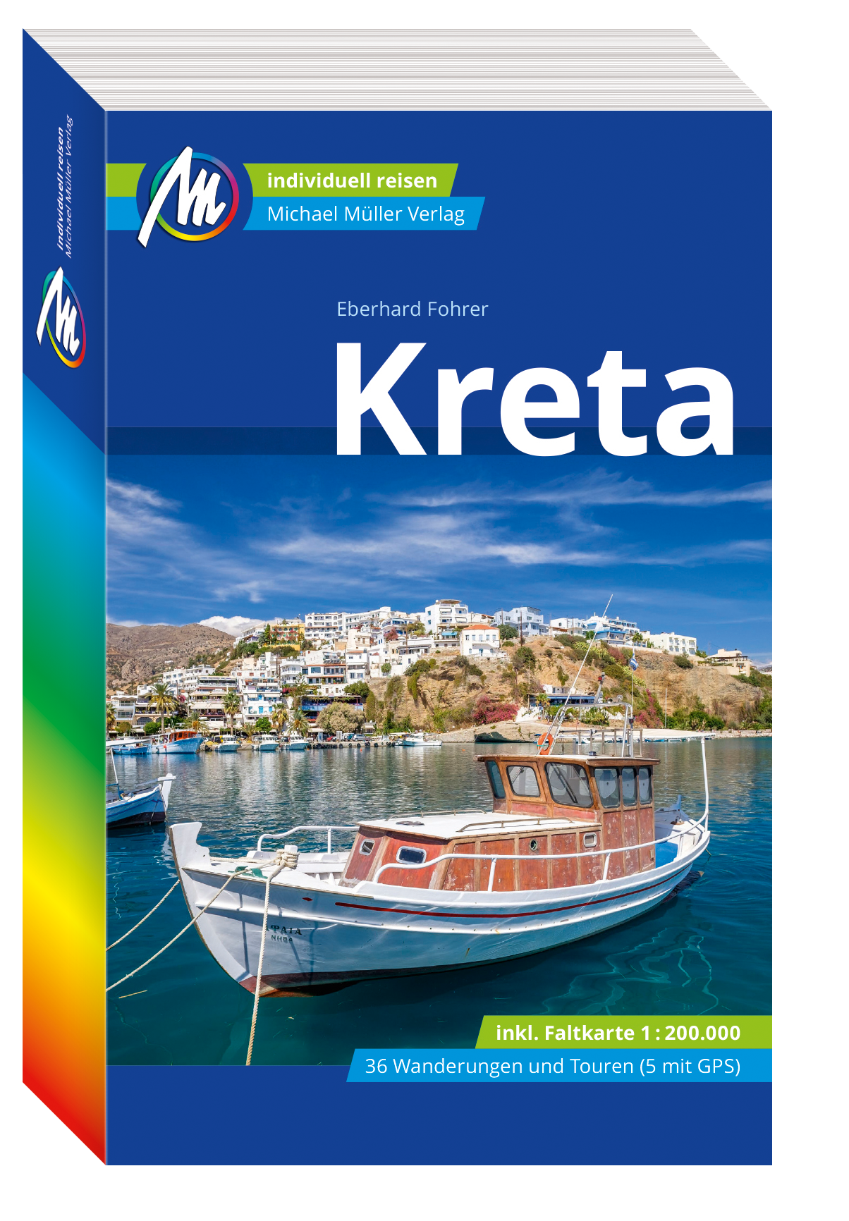 Anders reisen und dabei das Besondere entdecken: Mit den aktuellen Tipps aus den Michael-Müller-Reiseführern gestalten Sie Ihre Reise individuell, nachhaltig und sicher. Machen Sie dort Urlaub, wo Göttervater Zeus geboren wurde. Autor Eberhard Fohrer bereist seit mehr als 40 Jahren Griechenland. Auf 768 Seiten mit 334 Farbfotos zeigt er Ihnen die wilde, ungezähmte Schönheit der größten griechischen Insel. Weit mehr als 250 Orte und Reiseziele sind ausführlich beschrieben. Strandurlaub mit Kindern oder individuelle Entdeckungsreise? 93 Karten und Pläne samt Übersicht aller Campingplätze und Ausgrabungsstätten verschaffen Ihnen optimale Übersicht über Strände, Unterkünfte, Kretas Sehenswürdigkeiten und Restaurants. Alles von unserem Autor vor Ort akribisch recherchiert und für Sie ausprobiert. Praktisches Extra: Eine herausnehmbare Kreta-Karte im Maßstab 1:200.000. Ökologisch, regional und nachhaltig wirtschaftende Betriebe sind kenntlich gemacht. Zahlreiche eingestreute Kurz-Essays vermitteln interessante Hintergrundinformationen. Die Geheimtipps des Autors erschließen Ihnen die Highlights ebenso, wie Sehenswertes abseits bekannter Pfade. Erprobte Tipps und nützliche reisepraktische Ratschläge runden den Reiseführer »Kreta« ab. Kreta-reise.info schreibt: »Der Kreta-Reiseführer (…) ist nach meiner Meinung der mit Abstand beste Reiseführer in Buchform.« Und kreta-urlaub.at findet: »Der umfangreiche Reiseführer gilt als DAS Standardwerk zum Thema Urlaub und Kreta.« Mehr als 250 Orte und Reiseziele: Iráklion und Umgebung, die Bucht von Mália, die Lassíthi-Hochebene, die Südküste, Ágios Nikólaos und Umgebung, die kretische Riviera, die Ostküste, Réthimnon und Umgebung, Georgioúpolis und Umgebung, Chaniá und Umgebung, Westen und Südwesten der Insel – Ortsbeschreibungen, Geschichte, Sehenswürdigkeiten, Freizeitaktivitäten, Hotels, Restaurants und mehr. Kaum ein anderer Kreta-Reiseführer ist so individuell und authentisch. 135 Seiten Landeskunde und Reisetipps: Erfahren Sie alles zu Landschaftsformen und Geologie, Tier- und Pflanzenwelt, Traditionen und Brauchtum wie Tänze und Kunsthandwerk, Mythologie und Geschichte. Dazu reisepraktische Tipps von ärztlicher Versorgung über Hinweise zum legalen Erwerb von Souvenirs bis zur vielfältigen kretischen Küche, Klima und Wetter Kretas sowie die wichtigsten griechischen Redewendungen und Begriffe: Mit unserem Reiseführer »Kreta« bleibt keine Frage unbeantwortet. Die interessantesten Aktivitäten und Kretas Sehenswürdigkeiten: Erkunden Sie die vielfältige Natur zu Fuß oder mit dem Rad und lassen Sie sich verzaubern von majestätischen Bergregionen, versteckten Höhlen, menschenleeren Halbinseln, ländlich-ruhigen Hochebenen und grünen Flusstälern. Jahrtausende an Kultur und Geschichte wird lebendig dank der umfangreichen und detaillierten Informationen in unserem Reiseführer »Kreta« zu mehr als 50 Klöstern, minoischen Palästen und römischen Zisternen, venezianischen Wassermühlen und byzantinischen Fresken. Aktiv-Urlauber erfreuen sich an den zahlreichen sorgfältig recherchierten Tipps zu erlebenswerten Touren und Aktivitäten wie Wandern, Tauchen, Schwimmen und Segeln. Familien freuen sich über die umfangreichen Ortsbeschreibungen und praktischen Hinweise im Kreta-Reiseführer zu Stränden, Restaurants und Unterkünften, die ihren Urlaub zu einem gelungenen individuellen und erholsamen Abenteuer machen. Vertrauen Sie den Geheimtipps des Autors und Sie werden nicht enttäuscht, versprochen! Praktisch und interaktiv – 36 Wanderungen und Touren: Gehen Sie mit unserem Kreta-Reiseführer auf Entdeckungstour durch einmalige Landschaften mit großartigen Panoramen. Kostenlos und registrierungsfrei stehen fünf GPS-Tracks und die mmtravel App mit Online-Karten und Ortungsfunktion zum Download für Ihren Kreta-Urlaub bereit.