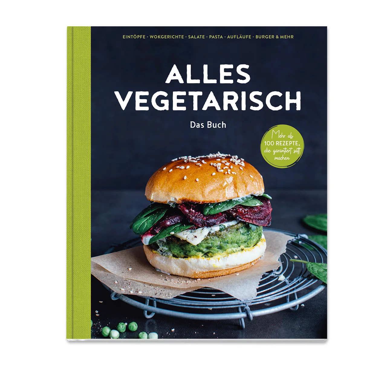 Vegetarisch kochen für alle: mehr als 100 Rezepte, die garantiert satt machen. Fleischliebhaber, aufgepasst: Dieses Kochbuch ist auch für euch! Auf 200 Seiten präsentiert „Alles vegetarisch – Das Buch“ mehr als 100 vegetarische Rezepte, die glücklich machen! Ob aus dem Topf, vom Blech oder auf die Hand, ob für Gelegenheits-Vegetarier oder für Fans der fleischlosen Küche: Hier zeigt sich Gemüse in seiner ganzen Vielfalt. „Alles vegetarisch – Das Buch“ im Überblick 200 Seiten mit mehr als 100 Rezepten ohne Fleisch Mit einfachen Schritt-für-Schritt-Anleitungen und vielen Tipps und Tricks Schnelle vegetarische Gerichte und leckere Rezepte für jeden Tag Plus: Saisonkalender und Grundzutaten der Veggie-Küche im Überblick Raffinierte Gemüse-Rezepte mit vielen Ideen für eine Extraportion Geschmack Kochbuch mit hochwertiger Ausstattung (Hardcover mit Stoffrücken) Flexitarier, Vegetarier? Hauptsache lecker! Vom Möhren-Gulasch mit Petersilienknödeln über Champignon-Spinat-Lasagne bis hin zur Süßkartoffel-Bowl mit Tofu und Quinoa: Die Koch-Ideen aus „Alles vegetarisch – Das Buch“ lassen Vegetarier, Flexitarier und Co. ins Schwärmen geraten. Dafür sorgt der Mix aus frischen, saisonalen Zutaten, tollen Sattmachern und würzigen Aromen. Das Besondere: Alle Rezepte sind vollwertige vegetarische Hauptgerichte. Damit heißt es Schluss mit der Gemüsebeilage – in diesem Buch spielt Gemüse die Hauptrolle! Gemüserezepte - Vielfalt aus Ofen, Topf und Pfanne Sieben Kapitel erleichtern die Suche nach dem neuen Lieblingsgericht: In „Suppen & Eintöpfe“ kommt alles aus dem Topf direkt auf den Löffel. Bei den „Wok- & Pfannengerichten“ wird geschnippelt, gerührt und gebraten, was das Zeug hält. Dass wildes Durcheinander auch Genuss nach Plan ist, zeigen frische „Salate & Bowls“. Deutschlands liebste Nudeln werden in „Pasta & Co.“ neu aufgemischt, während in „Auflauf, Quiche & Pizza“ Ofenträume wahr werden. Erst auf die Hand, dann im Mund landen „Burger, Wraps & Co.“. „Glamour fürs Gemüse“ setzt schließlich noch einen oben drauf: mit Dressings, Dips und Bröseln, die für echte Geschmacksexplosionen sorgen. Ganz einfach vegetarisch kochen dank Saisonkalender und vielen Tipps Wie genial einfach die Veggie-Küche ist, zeigt „Alles vegetarisch – Das Buch“ mit detaillierten Anleitungen und nützlichen Tipps. Gleich zu Beginn gibt das neue Kochbuch von EDEKA einen Überblick über die wichtigsten Grundzutaten der vegetarischen Küche. Zusätzlich informiert ein Saisonkalender, wann welches Gemüse erntefrisch auf den Markt kommt. Mit den illustrierten Rezept-Baukästen gelingen nicht nur einfache Gerichte, sondern auch perfekt gestapelte Gemüse-Burger und knusprig panierte Veggie-Schnitzel im Handumdrehen! Mit diesem Kochbuch startet eure Entdeckungsreise in die Welt der vegetarischen Küche – mehr als 100 Rezepte, die lecker schmecken und satt machen!